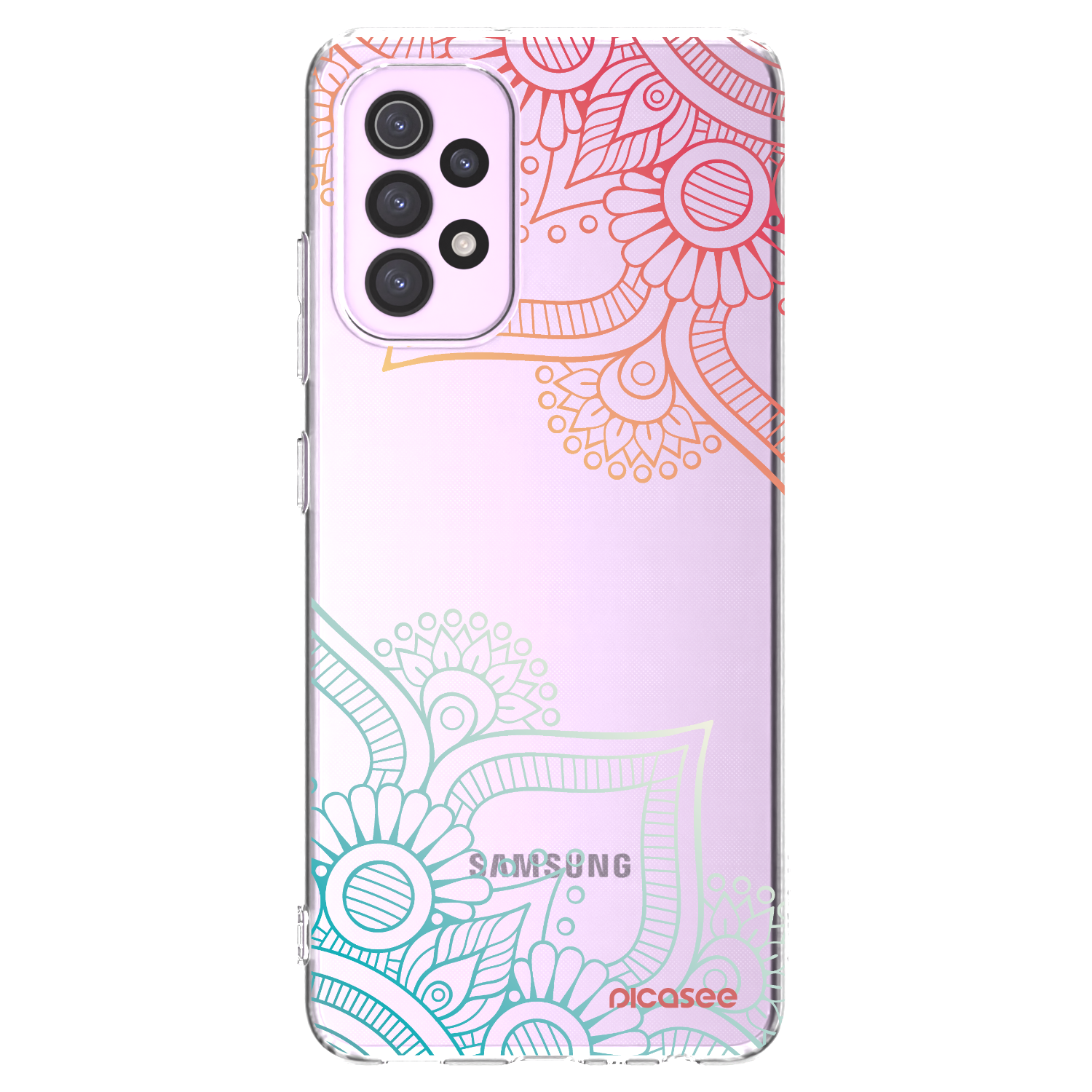 Picasee διαφανής θήκη σιλικόνης Samsung Galaxy A32 5G A326B - Flowers pattern
