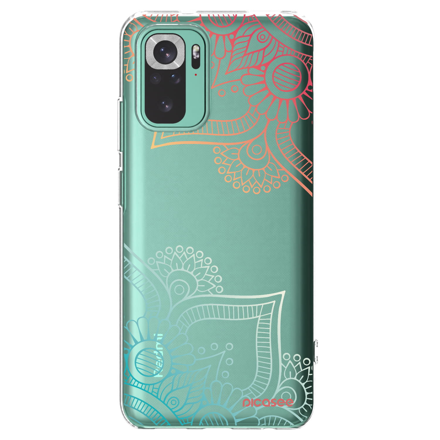 Picasee διαφανής θήκη σιλικόνης Xiaomi Redmi Note 10 Pro - Flowers pattern