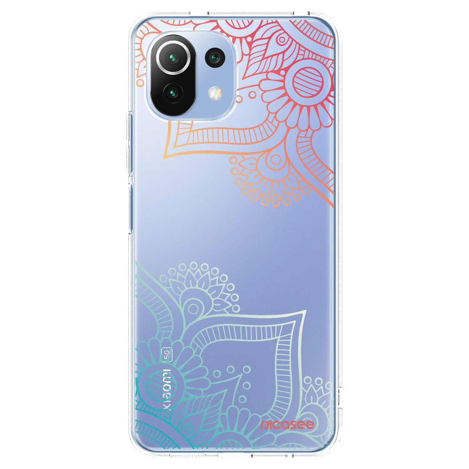 Picasee διαφανής θήκη σιλικόνης Xiaomi Mi 11 Lite - Flowers pattern