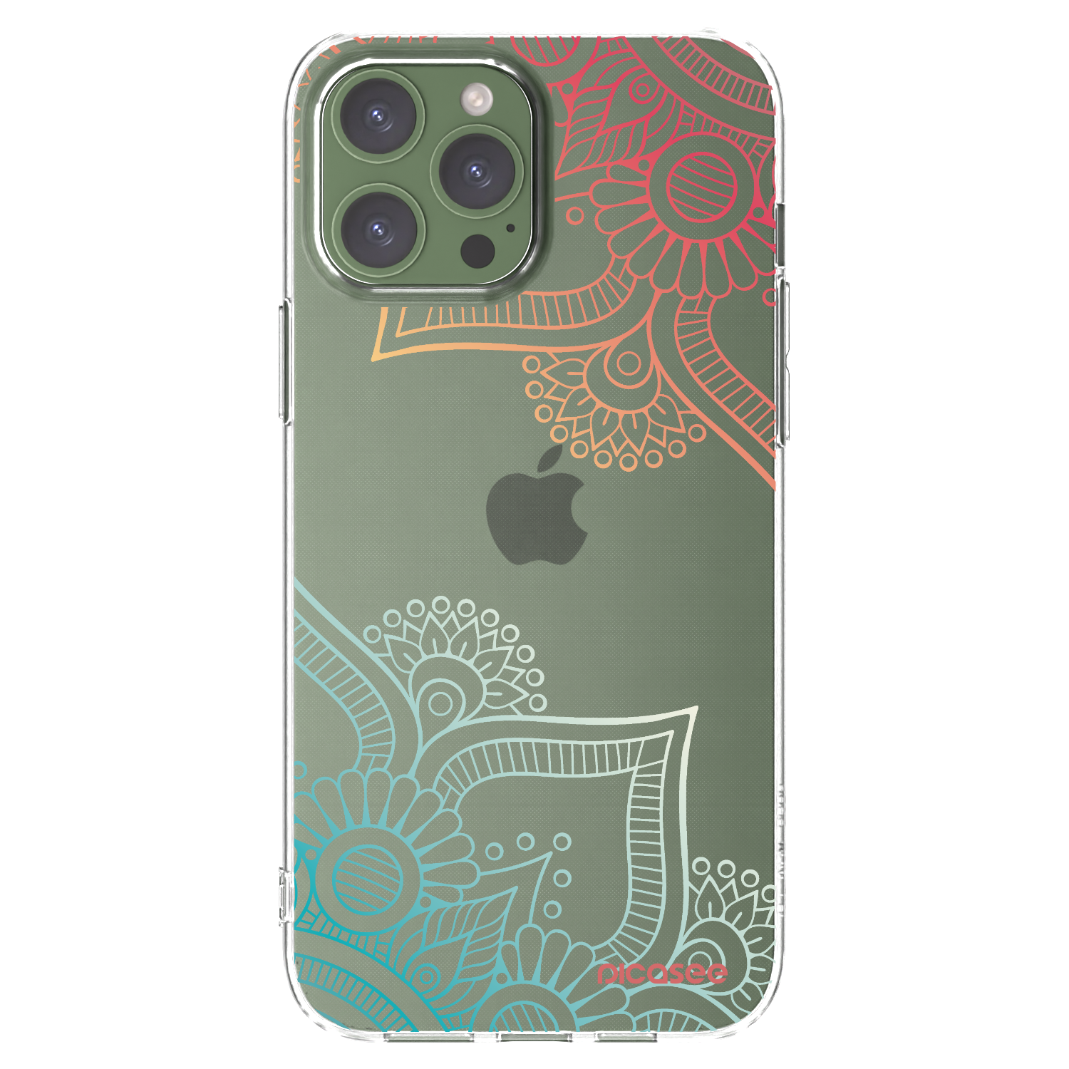 Picasee διαφανής θήκη σιλικόνης Apple iPhone 13 Pro Max - Flowers pattern