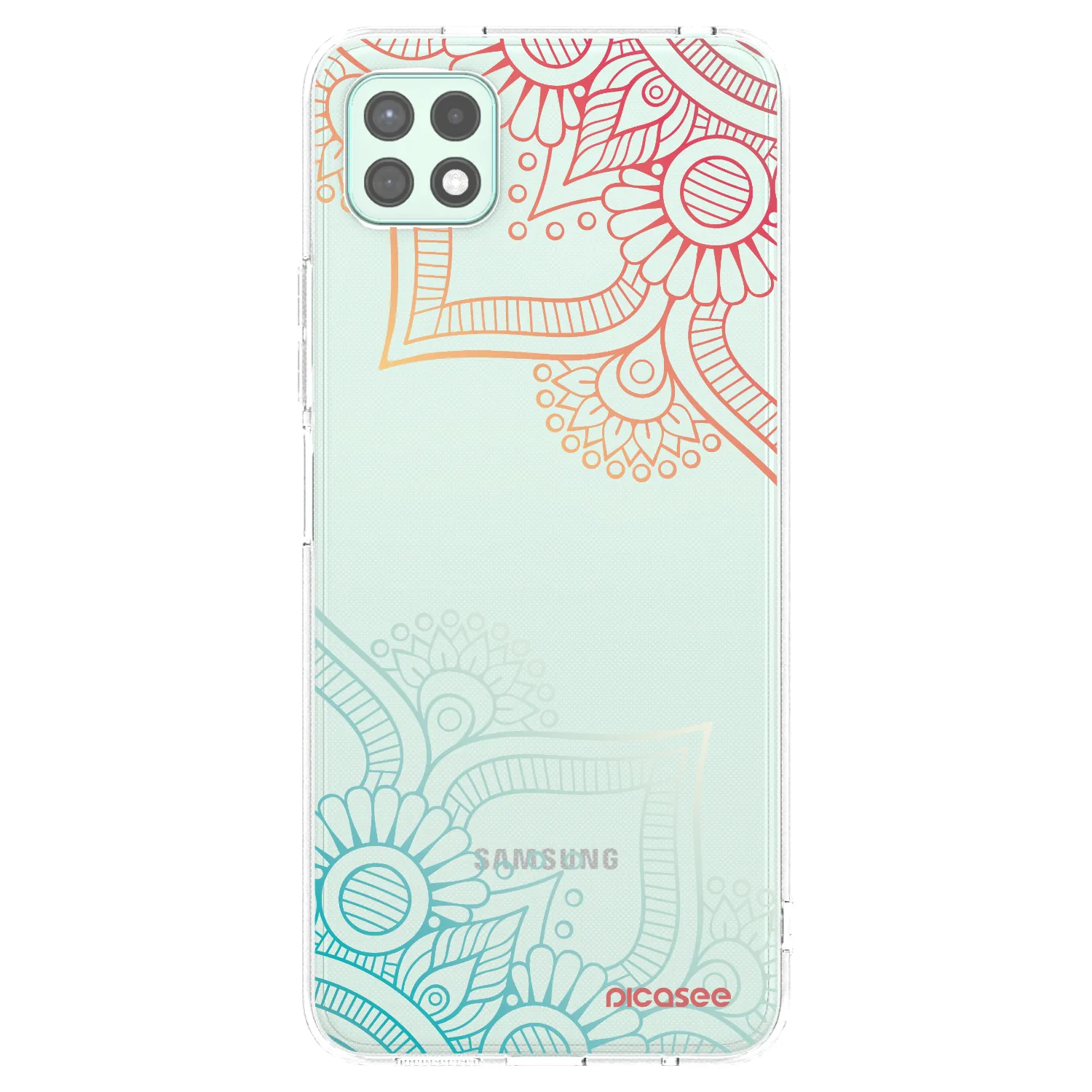 Picasee διαφανής θήκη σιλικόνης Samsung Galaxy A22 A226B 5G - Flowers pattern