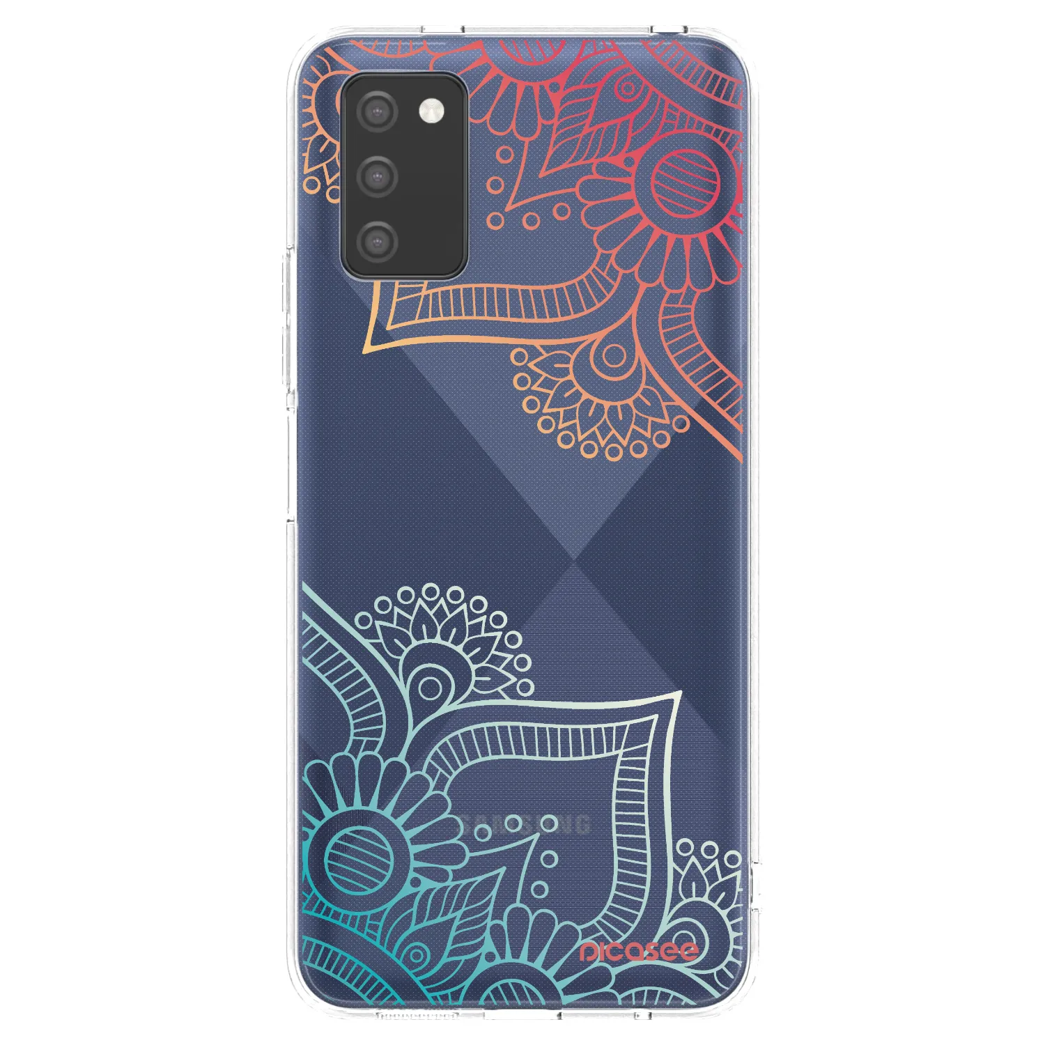 Picasee διαφανής θήκη σιλικόνης Samsung Galaxy A02s A025G - Flowers pattern