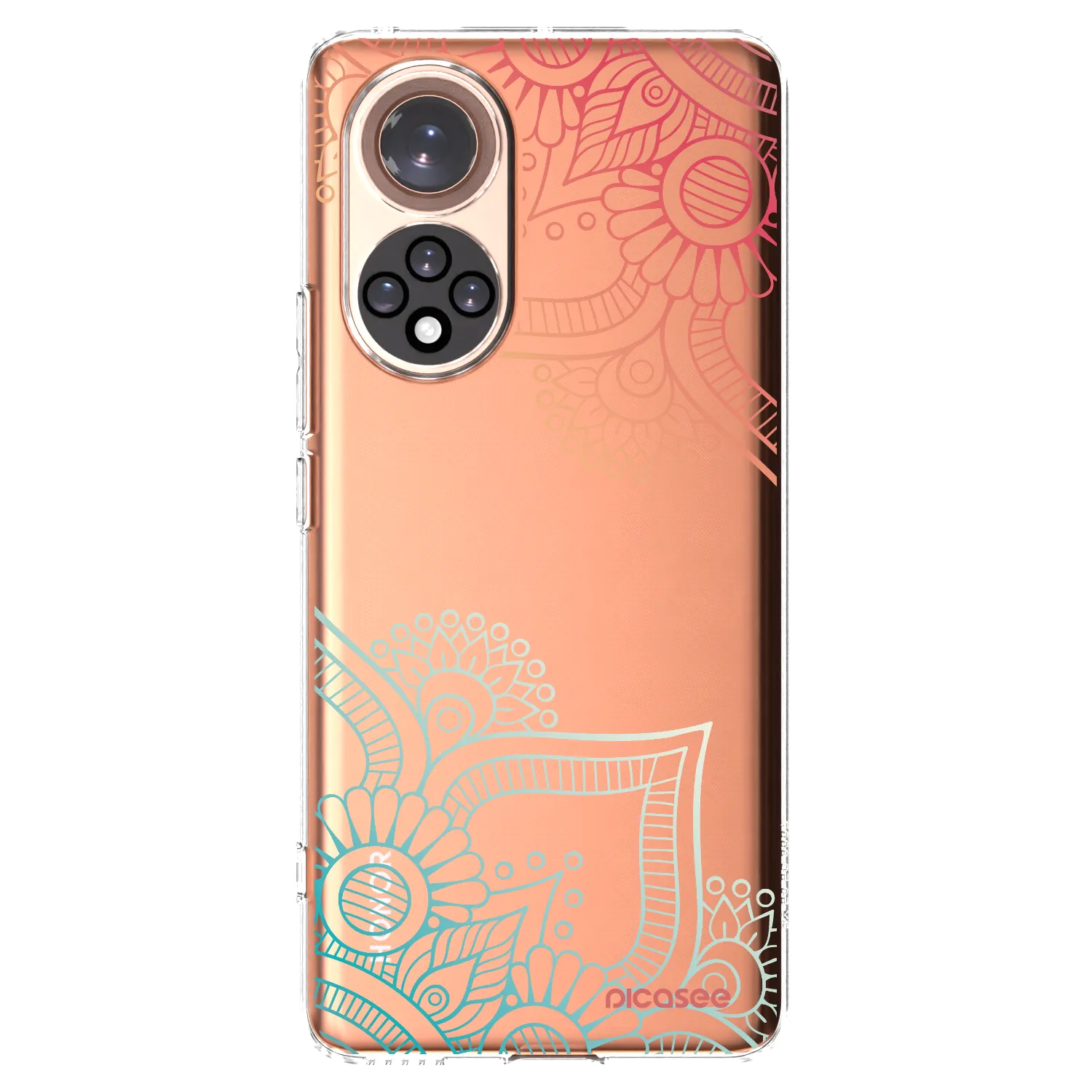 Picasee διαφανής θήκη σιλικόνης Honor 50 5G - Flowers pattern