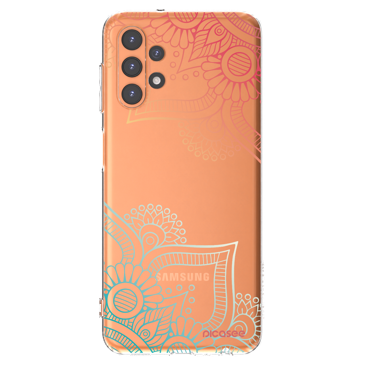 Picasee διαφανής θήκη σιλικόνης Samsung Galaxy A13 4G A135 - Flowers pattern