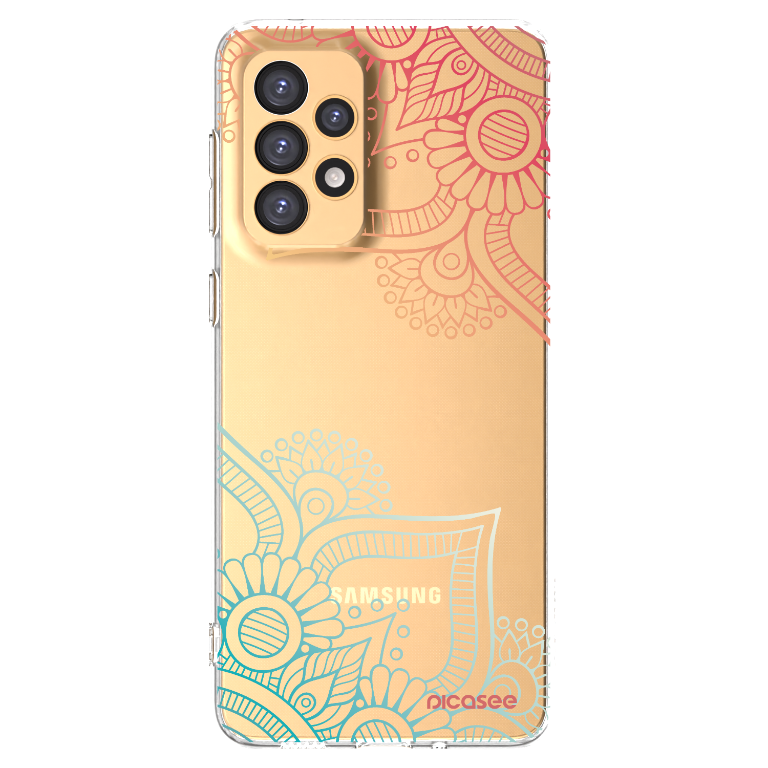 Picasee διαφανής θήκη σιλικόνης Samsung Galaxy A33 5G A336 - Flowers pattern