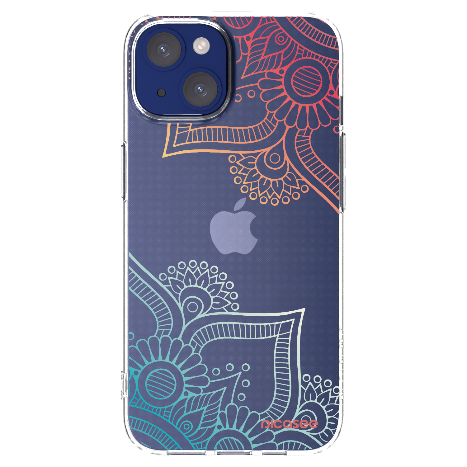 Picasee διαφανής θήκη σιλικόνης Apple iPhone 14 - Flowers pattern