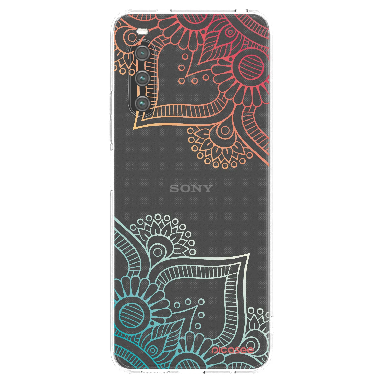 Picasee διαφανής θήκη σιλικόνης Sony Xperia 10 IV 5G - Flowers pattern