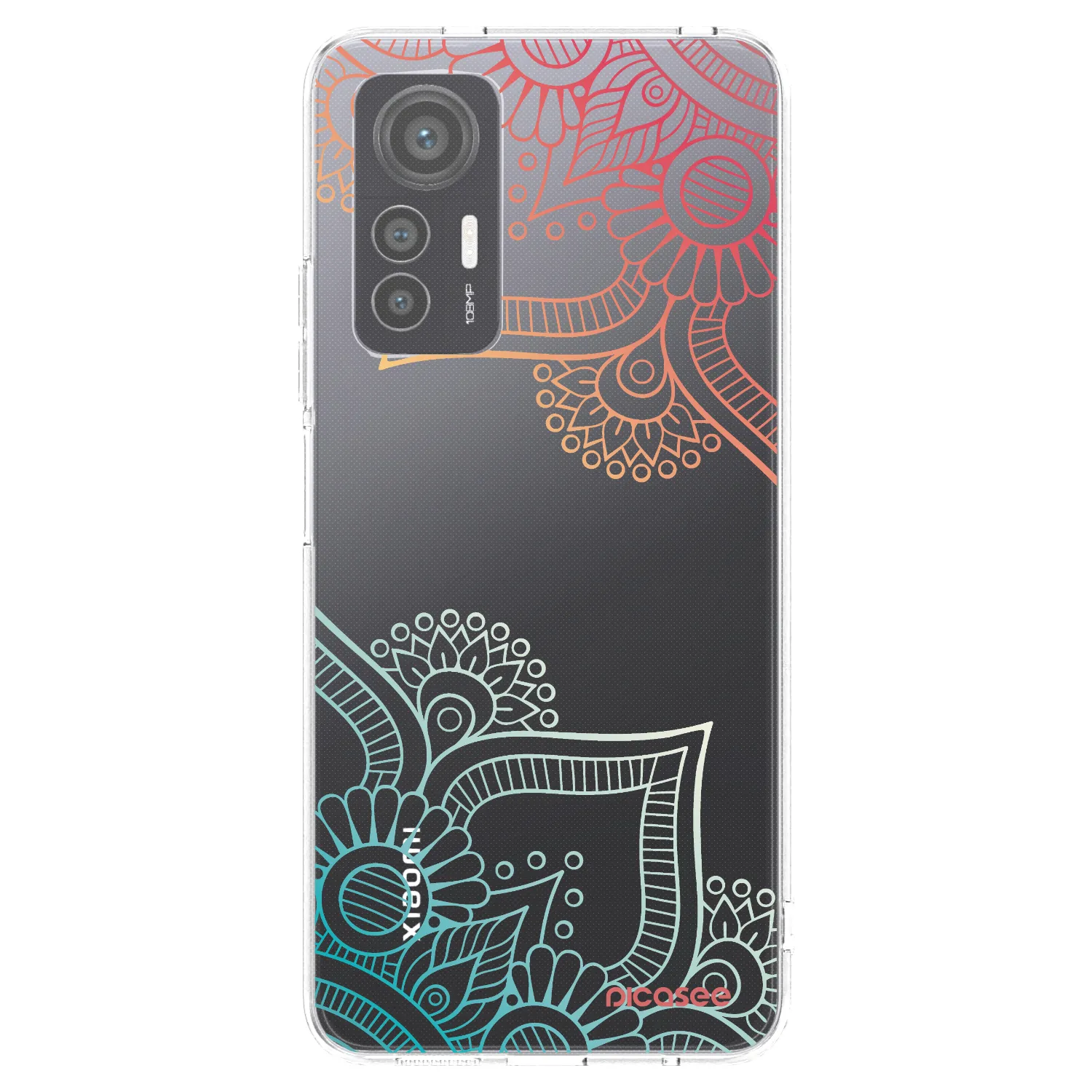 Picasee διαφανής θήκη σιλικόνης Xiaomi 12 Lite - Flowers pattern
