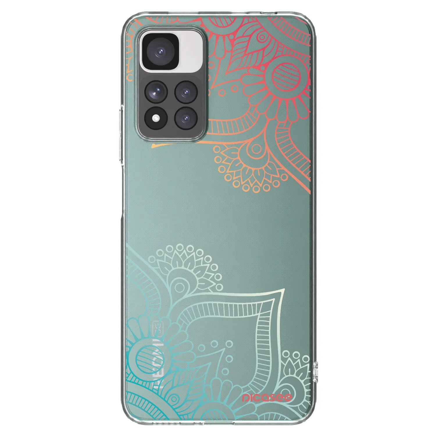 Picasee διαφανής θήκη σιλικόνης Xiaomi Redmi Note 11 Pro+ 5G - Flowers pattern
