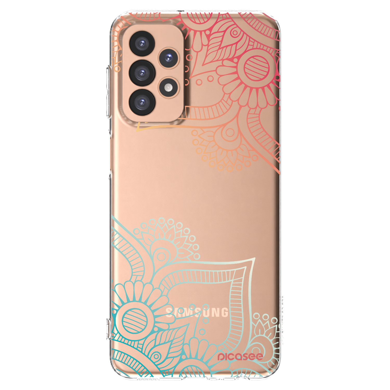 Picasee διαφανής θήκη σιλικόνης Samsung Galaxy A23 A236B 5G - Flowers pattern