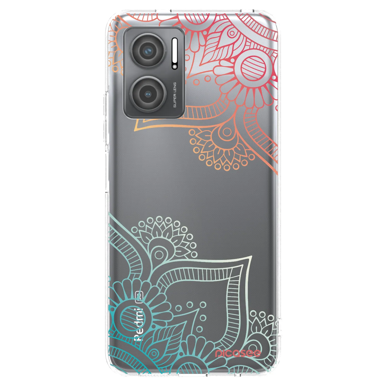 Picasee διαφανής θήκη σιλικόνης Xiaomi Redmi 10 5G - Flowers pattern