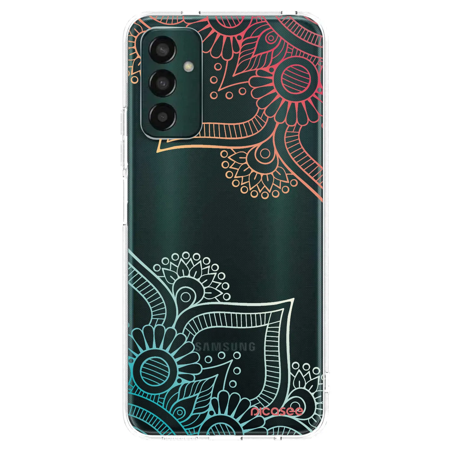 Picasee διαφανής θήκη σιλικόνης Samsung Galaxy M23 5G - Flowers pattern