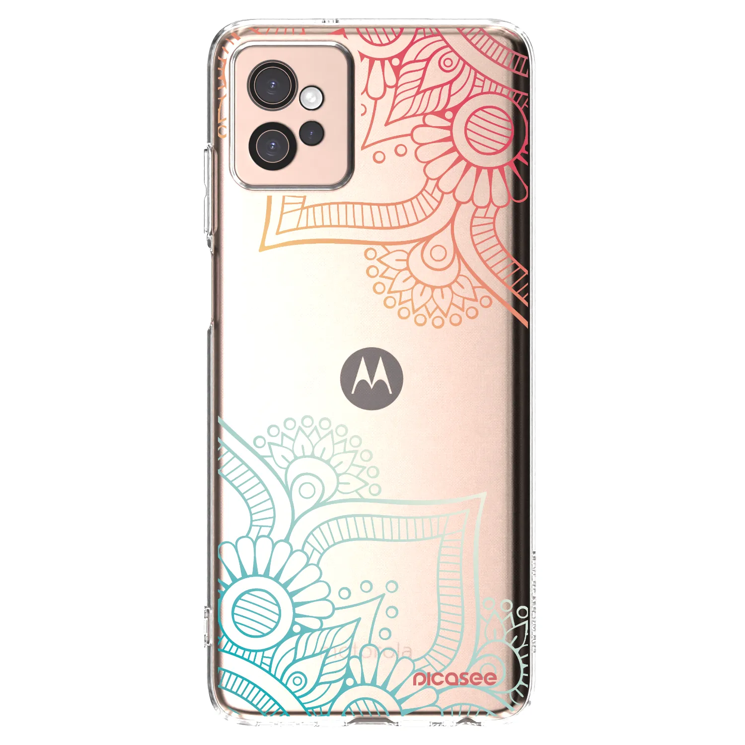 Picasee διαφανής θήκη σιλικόνης Motorola Moto G32 - Flowers pattern