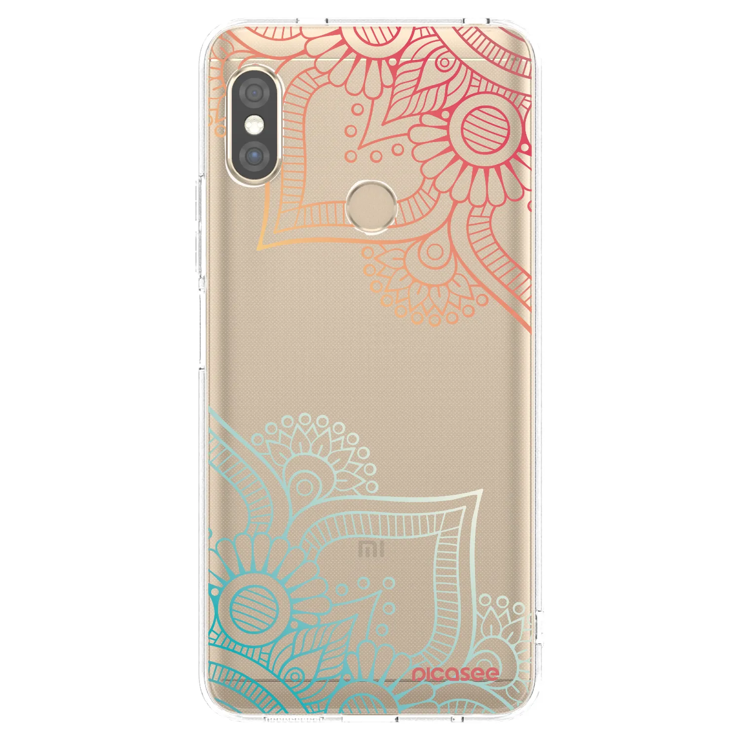 Picasee διαφανής θήκη σιλικόνης Xiaomi Redmi Note 5 Global - Flowers pattern