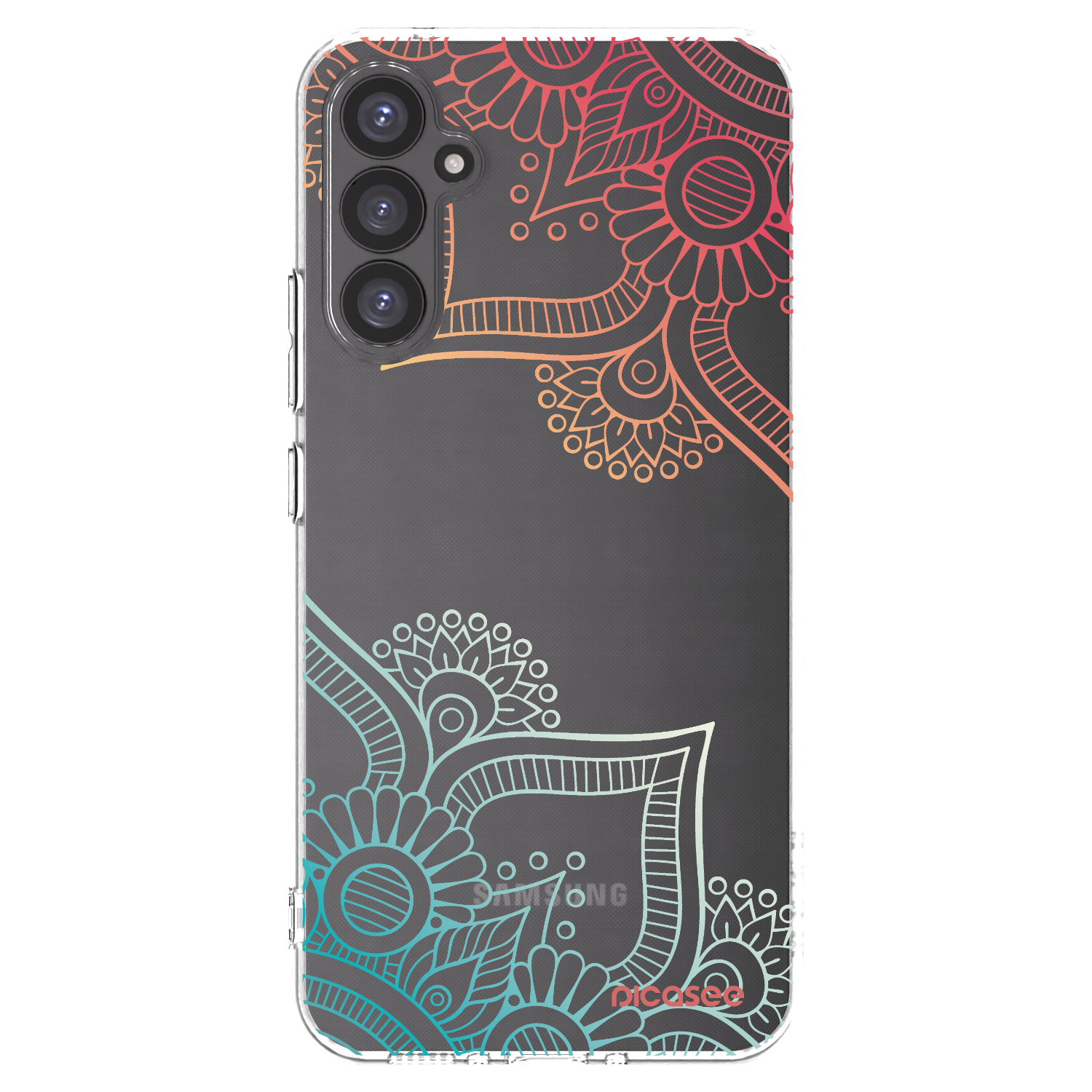 Picasee διαφανής θήκη σιλικόνης Samsung Galaxy A34 5G A346B - Flowers pattern