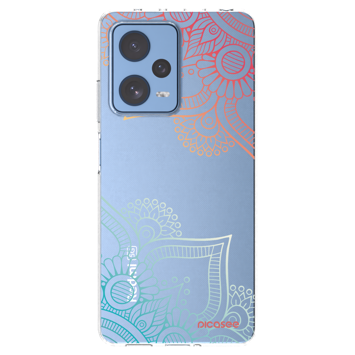Picasee διαφανής θήκη σιλικόνης Xiaomi Redmi Note 12 Pro 5G - Flowers pattern