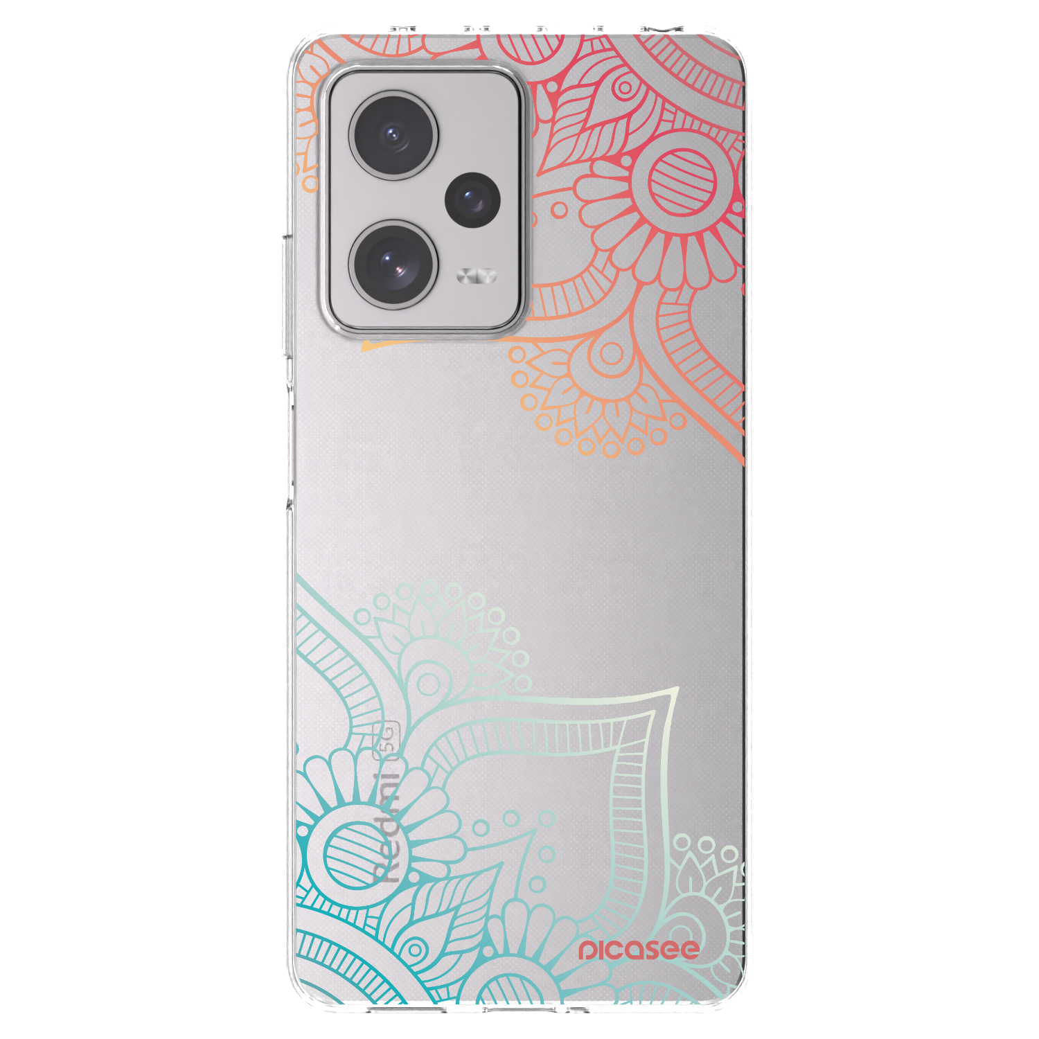 Picasee διαφανής θήκη σιλικόνης Xiaomi Redmi Note 12 Pro+ 5G - Flowers pattern