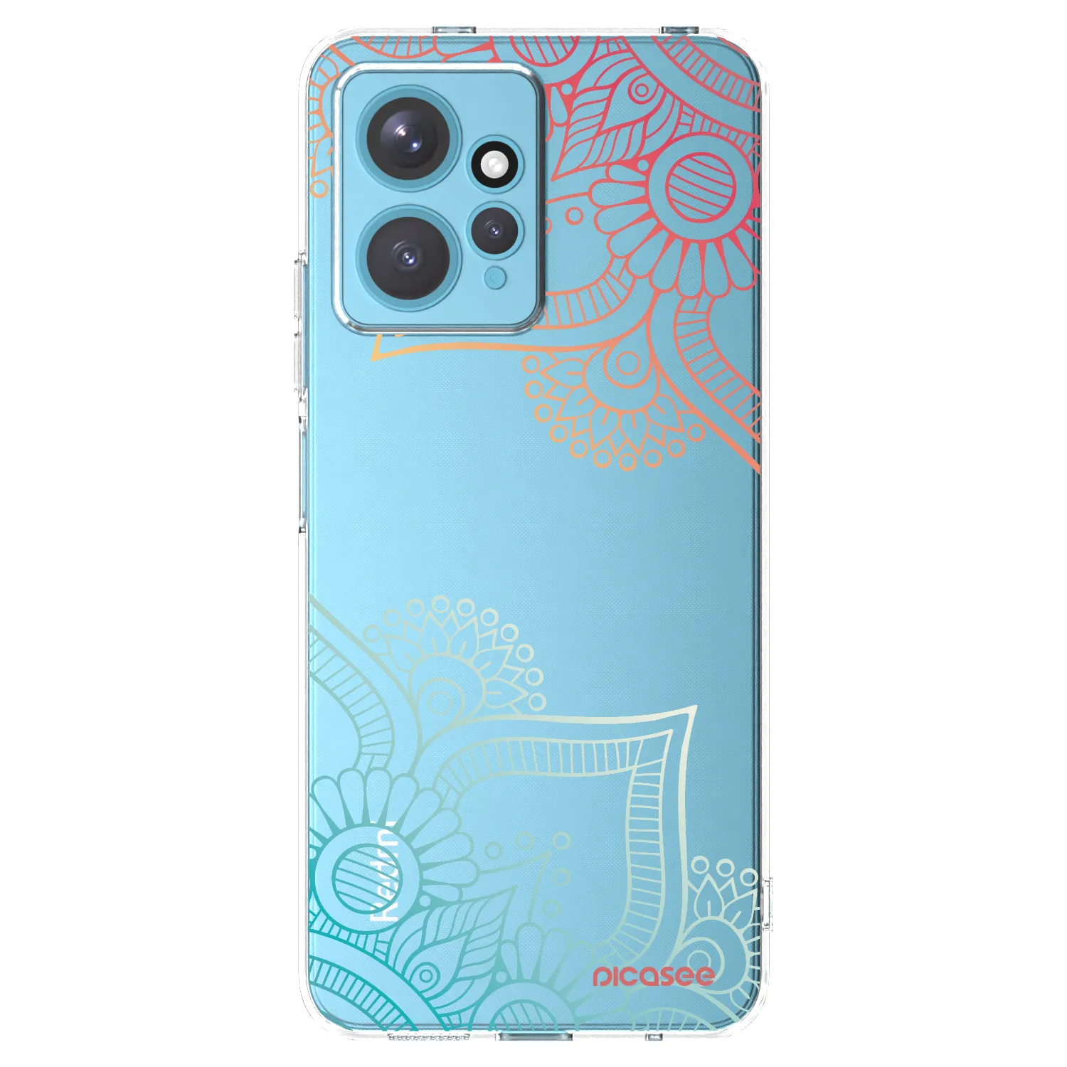 Picasee διαφανής θήκη σιλικόνης Xiaomi Redmi Note 12 4G - Flowers pattern