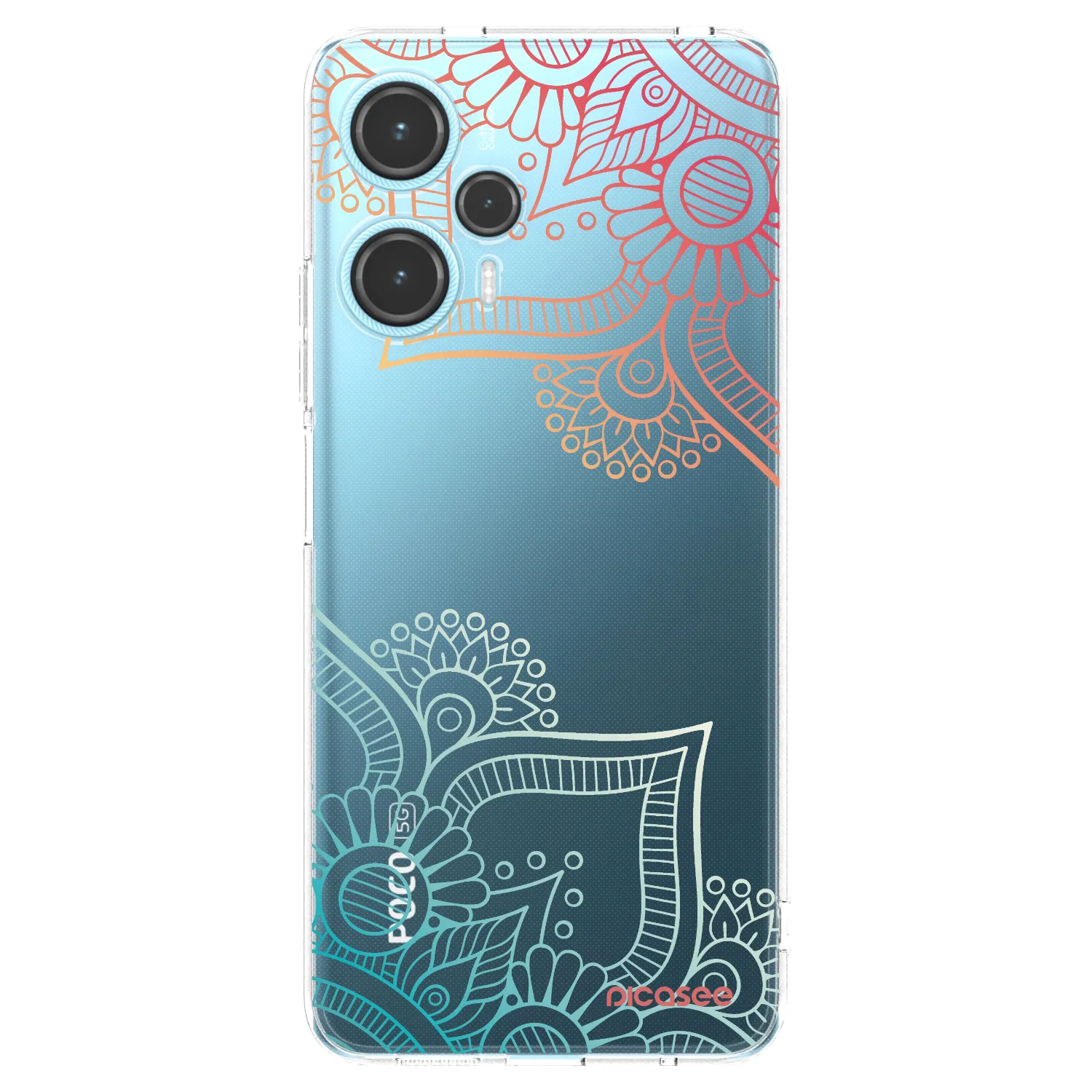 Picasee διαφανής θήκη σιλικόνης Xiaomi Poco F5 - Flowers pattern