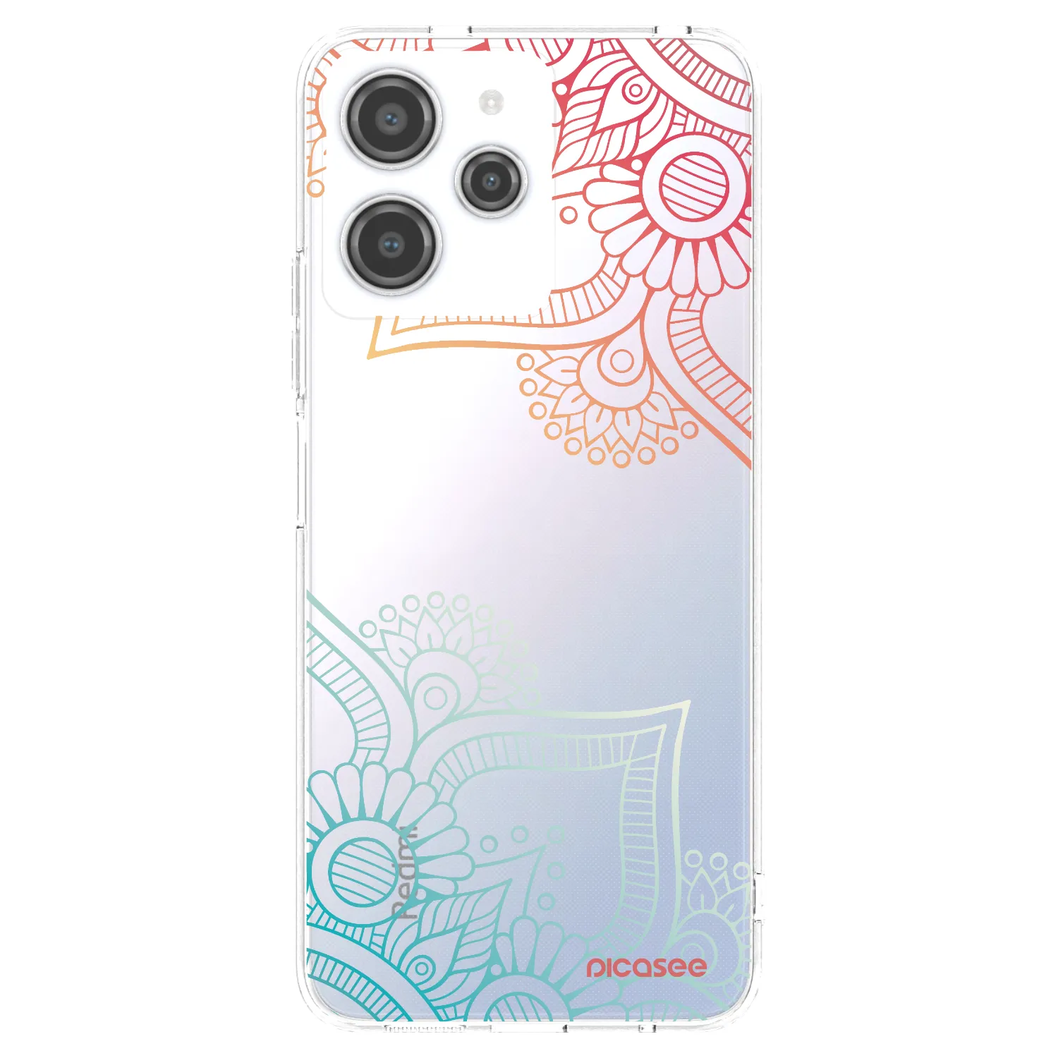 Picasee διαφανής θήκη σιλικόνης Xiaomi Redmi 12 4G - Flowers pattern