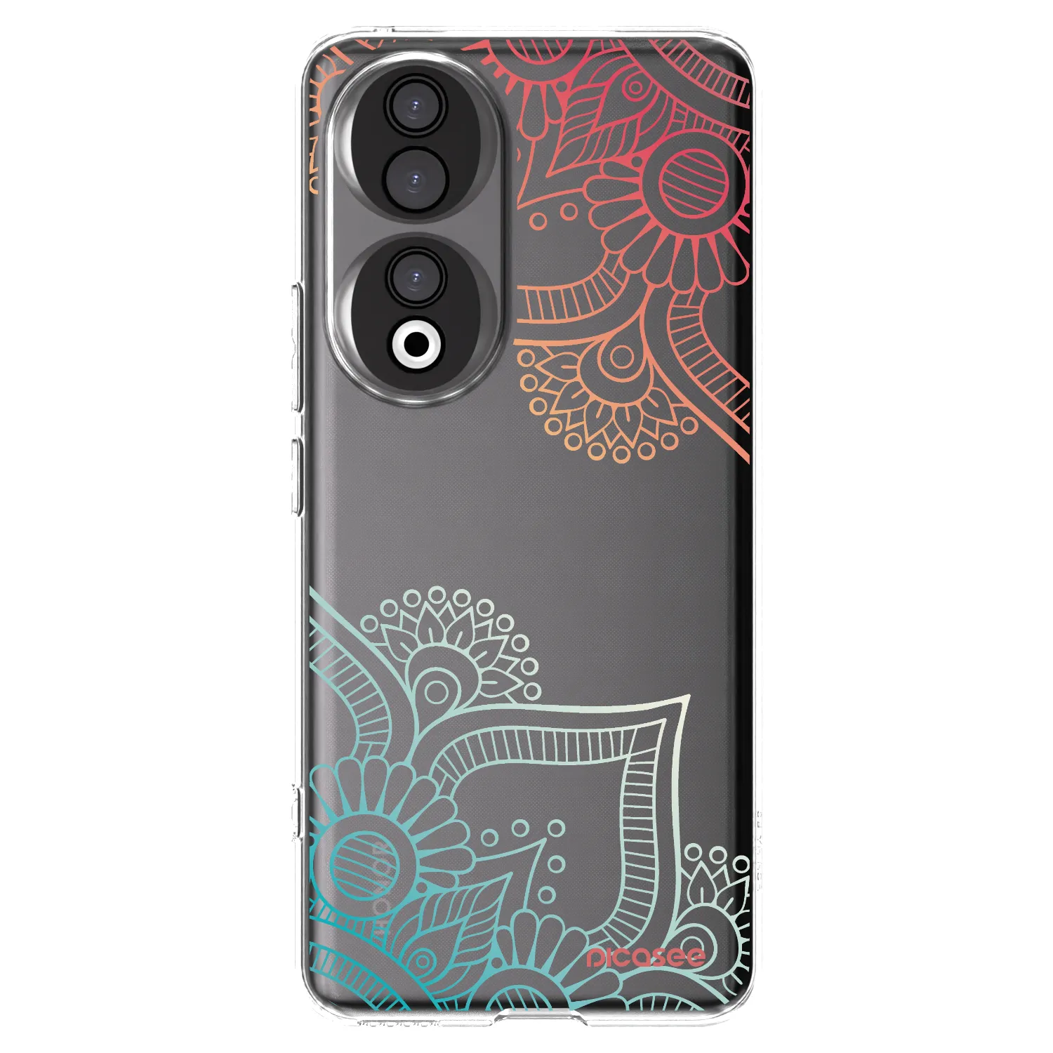 Picasee διαφανής θήκη σιλικόνης Honor 90 5G - Flowers pattern