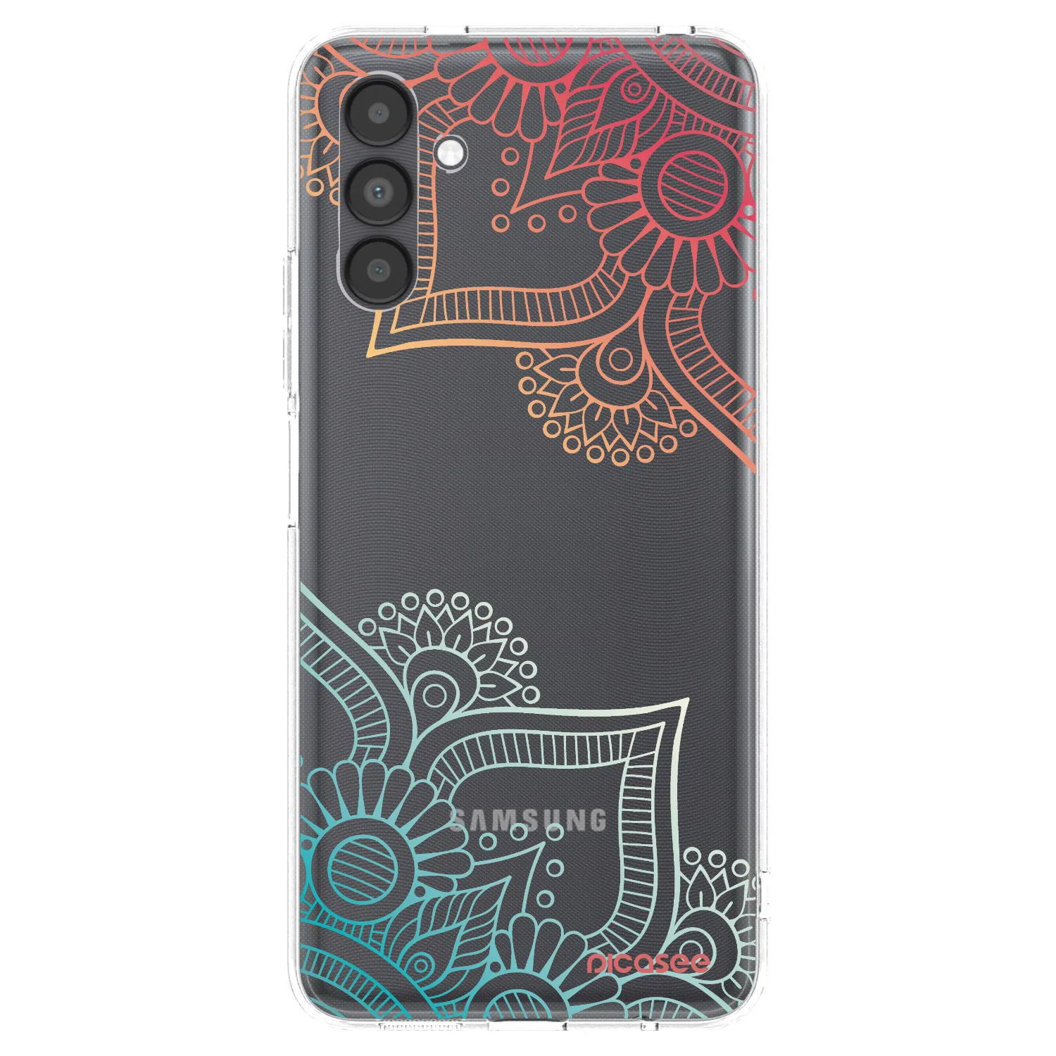 Picasee διαφανής θήκη σιλικόνης Samsung Galaxy A04s A047F - Flowers pattern