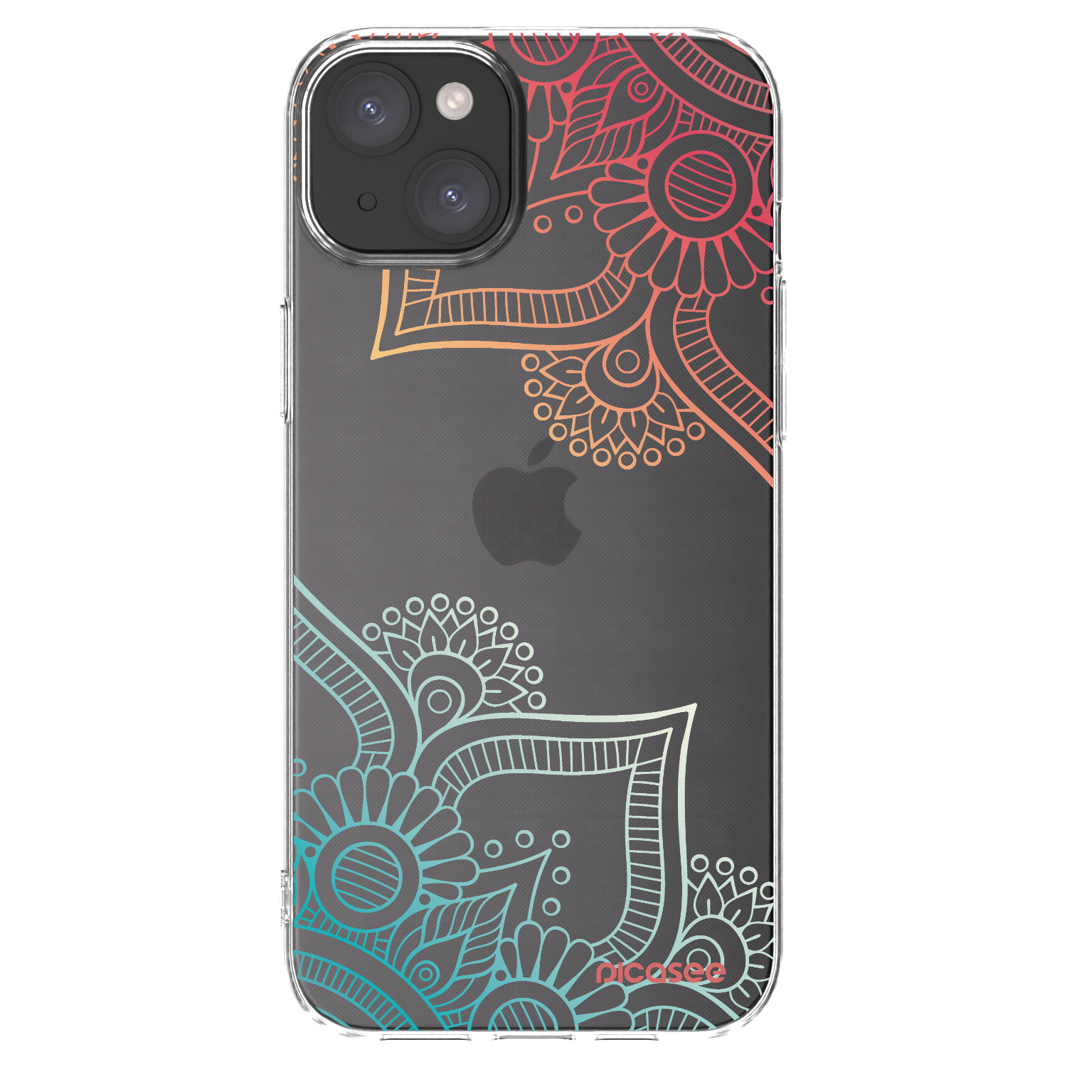 Picasee διαφανής θήκη σιλικόνης Apple iPhone 15 Plus - Flowers pattern