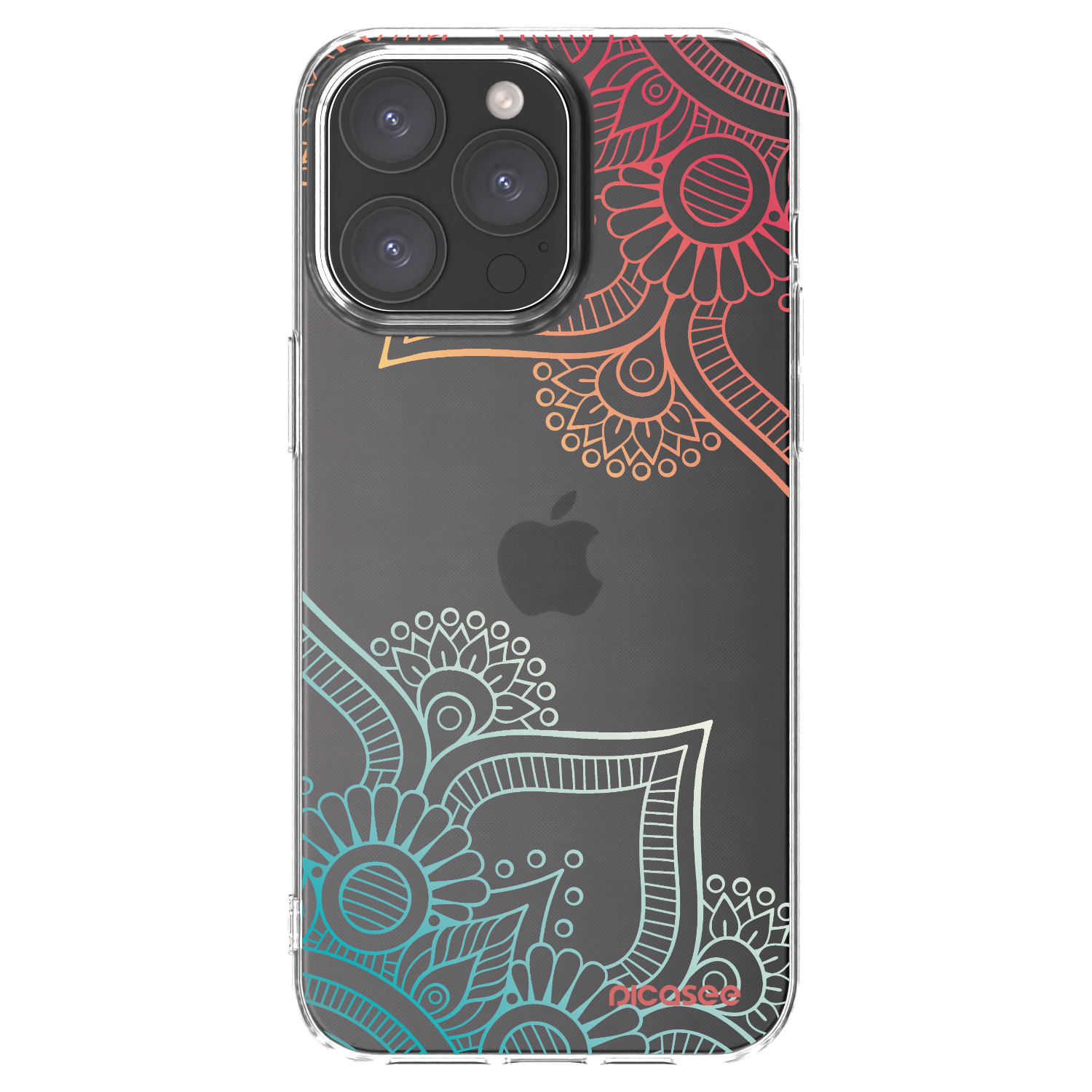 Picasee διαφανής θήκη σιλικόνης Apple iPhone 15 Pro Max - Flowers pattern