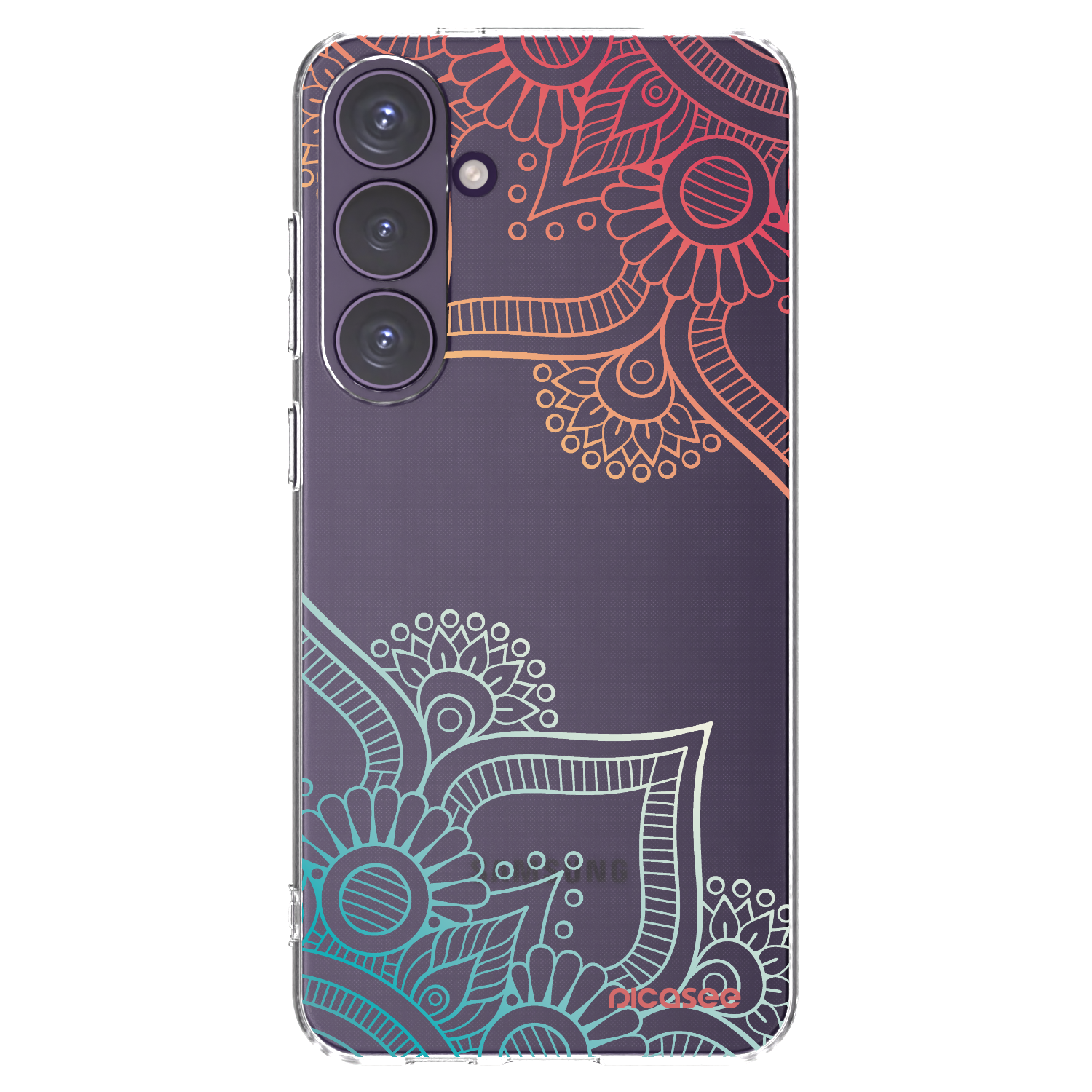 Picasee διαφανής θήκη σιλικόνης Samsung Galaxy S24+ S926B 5G - Flowers pattern