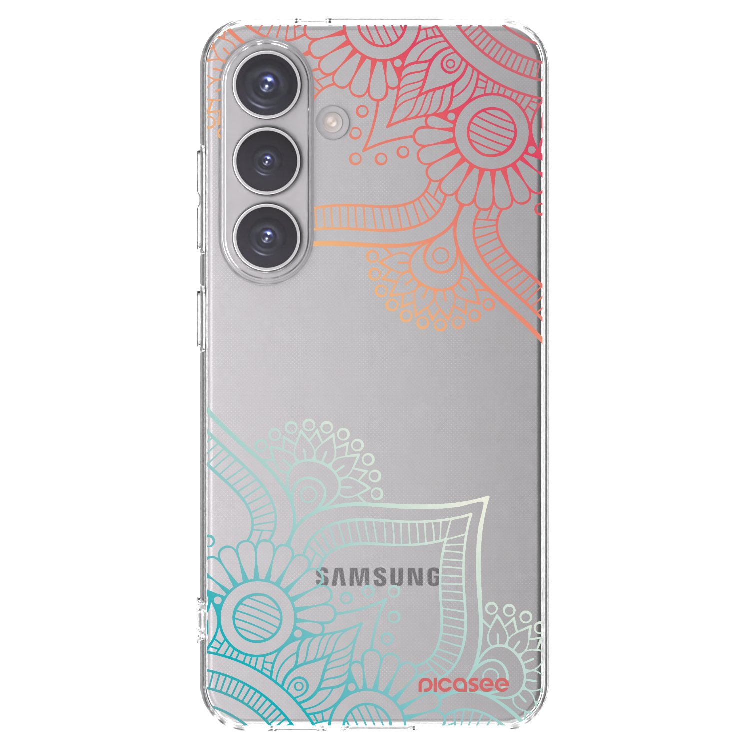 Picasee διαφανής θήκη σιλικόνης Samsung Galaxy S24 S921B 5G - Flowers pattern