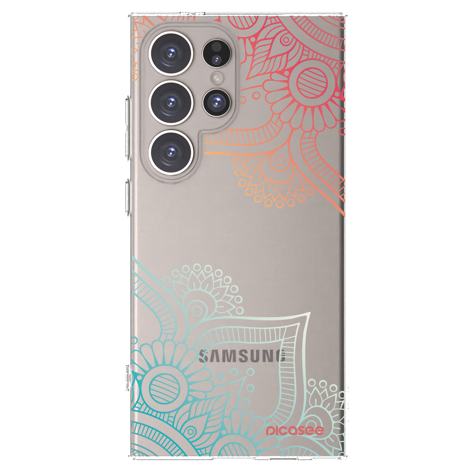 Picasee διαφανής θήκη σιλικόνης Samsung Galaxy S24 Ultra S928B 5G - Flowers pattern