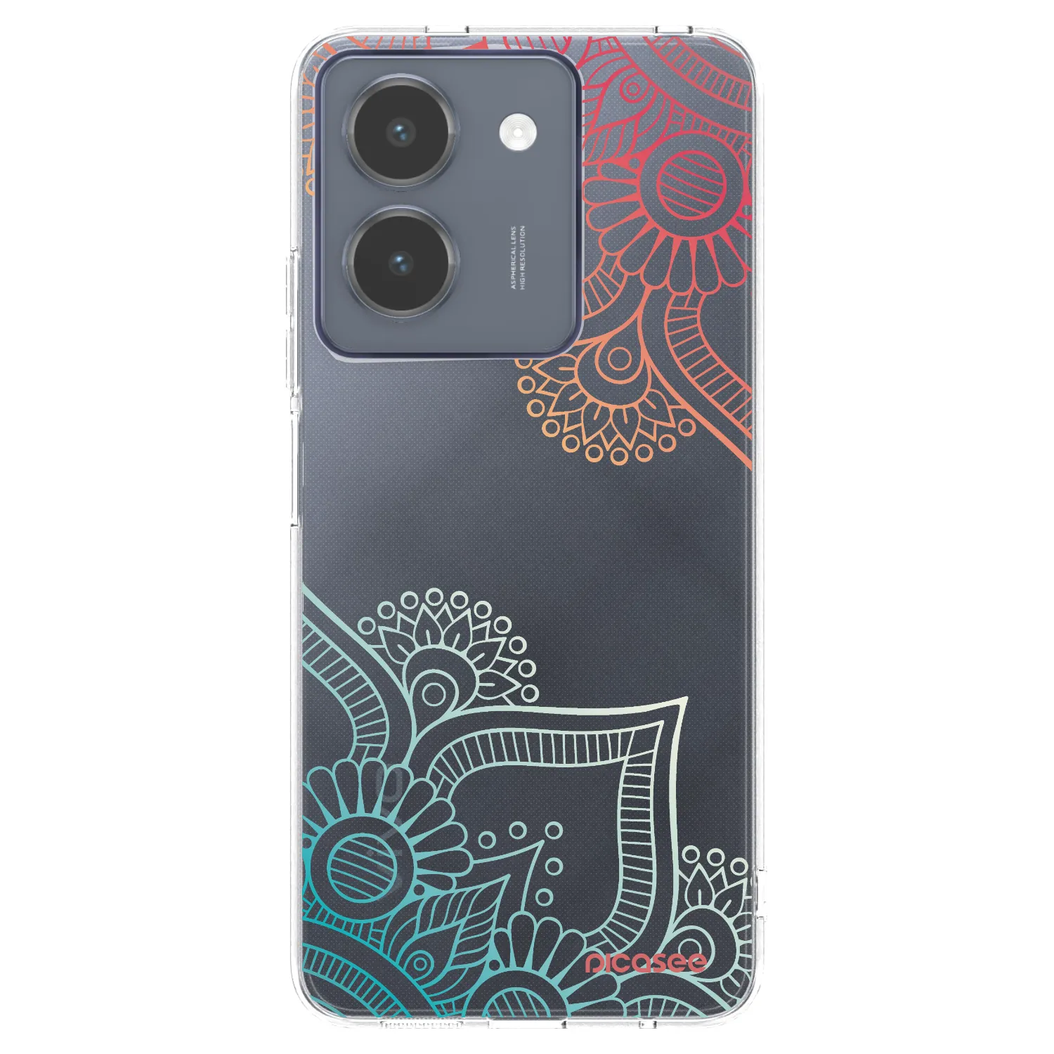Picasee διαφανής θήκη σιλικόνης Vivo Y36 4G - Flowers pattern