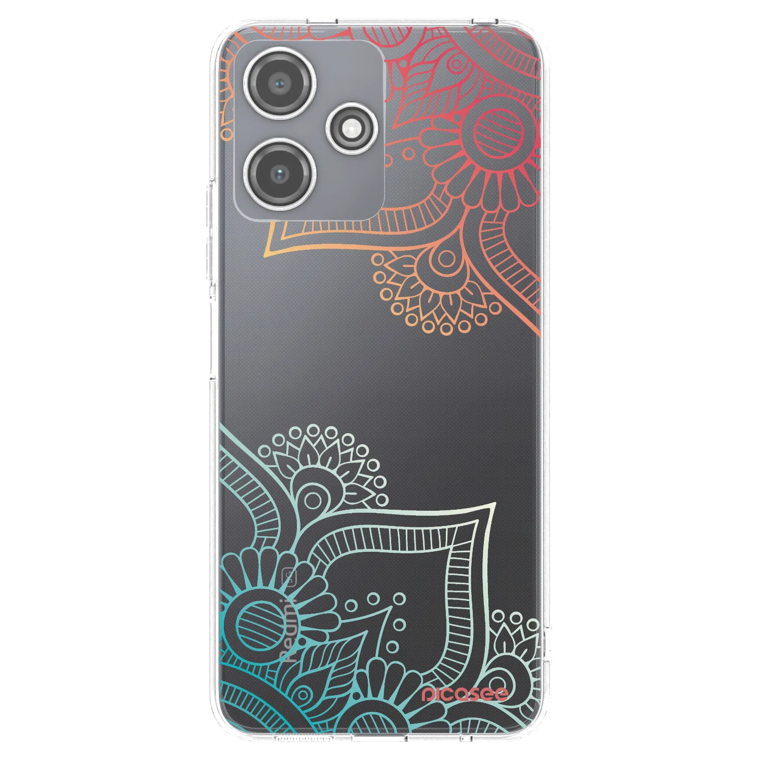 Picasee διαφανής θήκη σιλικόνης Xiaomi Redmi 12 5G - Flowers pattern