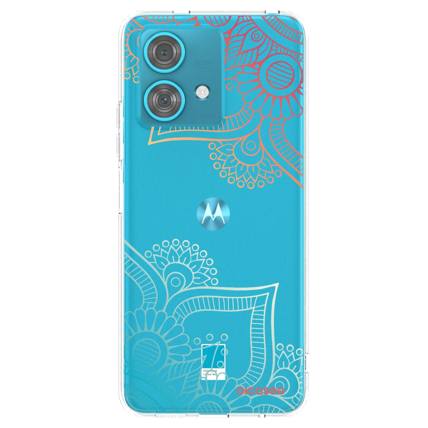 Picasee διαφανής θήκη σιλικόνης Motorola Edge 40 Neo - Flowers pattern