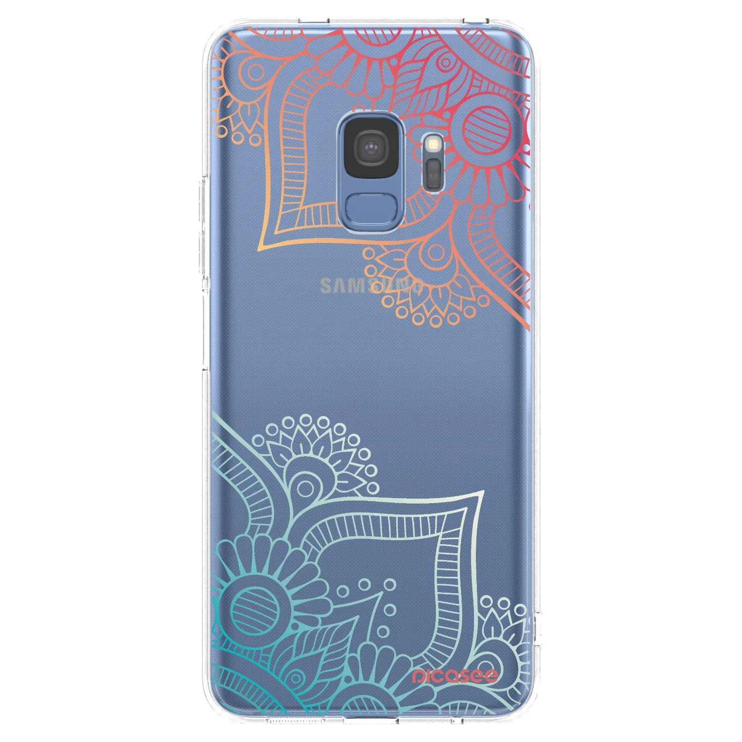 Picasee διαφανής θήκη σιλικόνης Samsung Galaxy S9 G960F - Flowers pattern