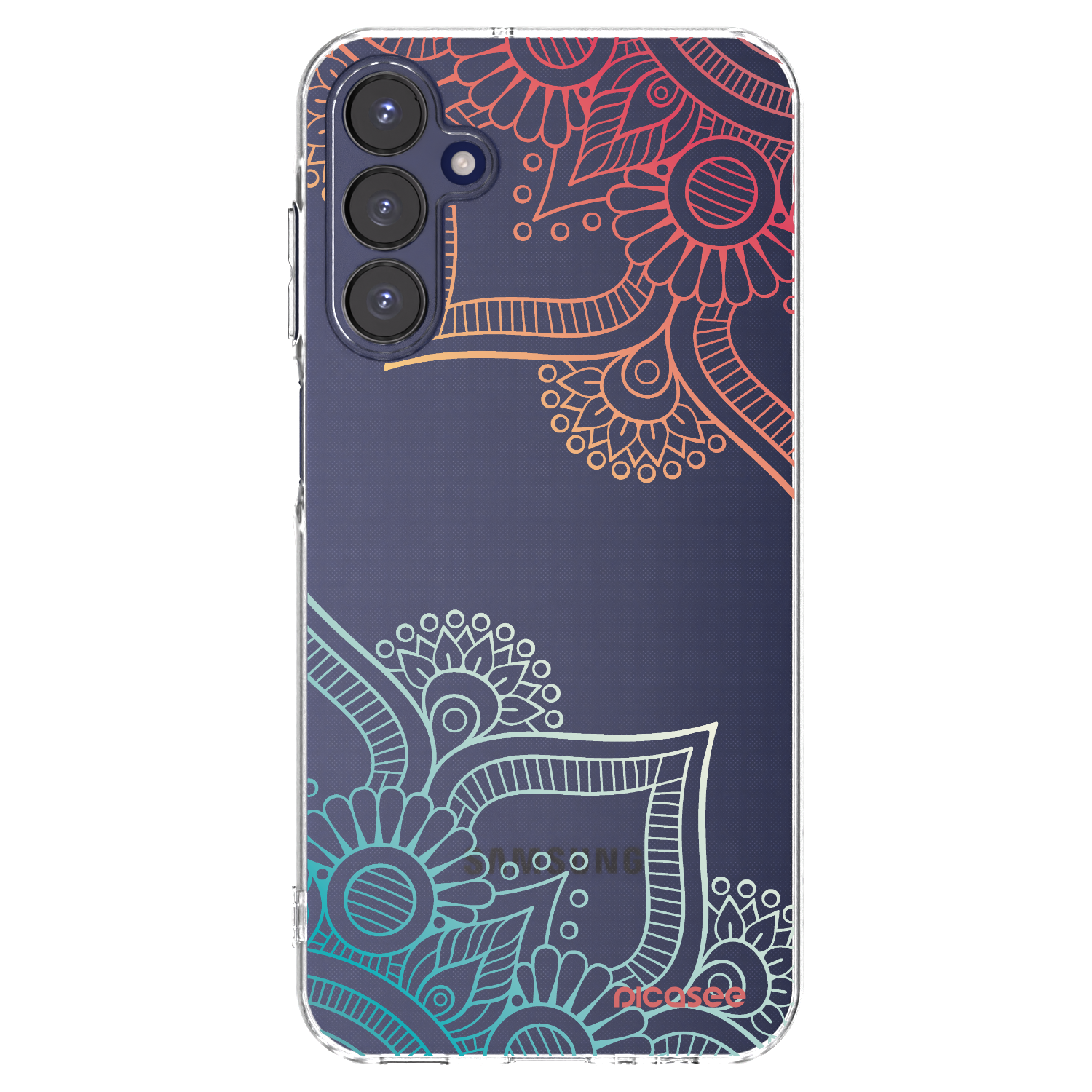 Picasee διαφανής θήκη σιλικόνης Samsung Galaxy A15 A155F 4G - Flowers pattern