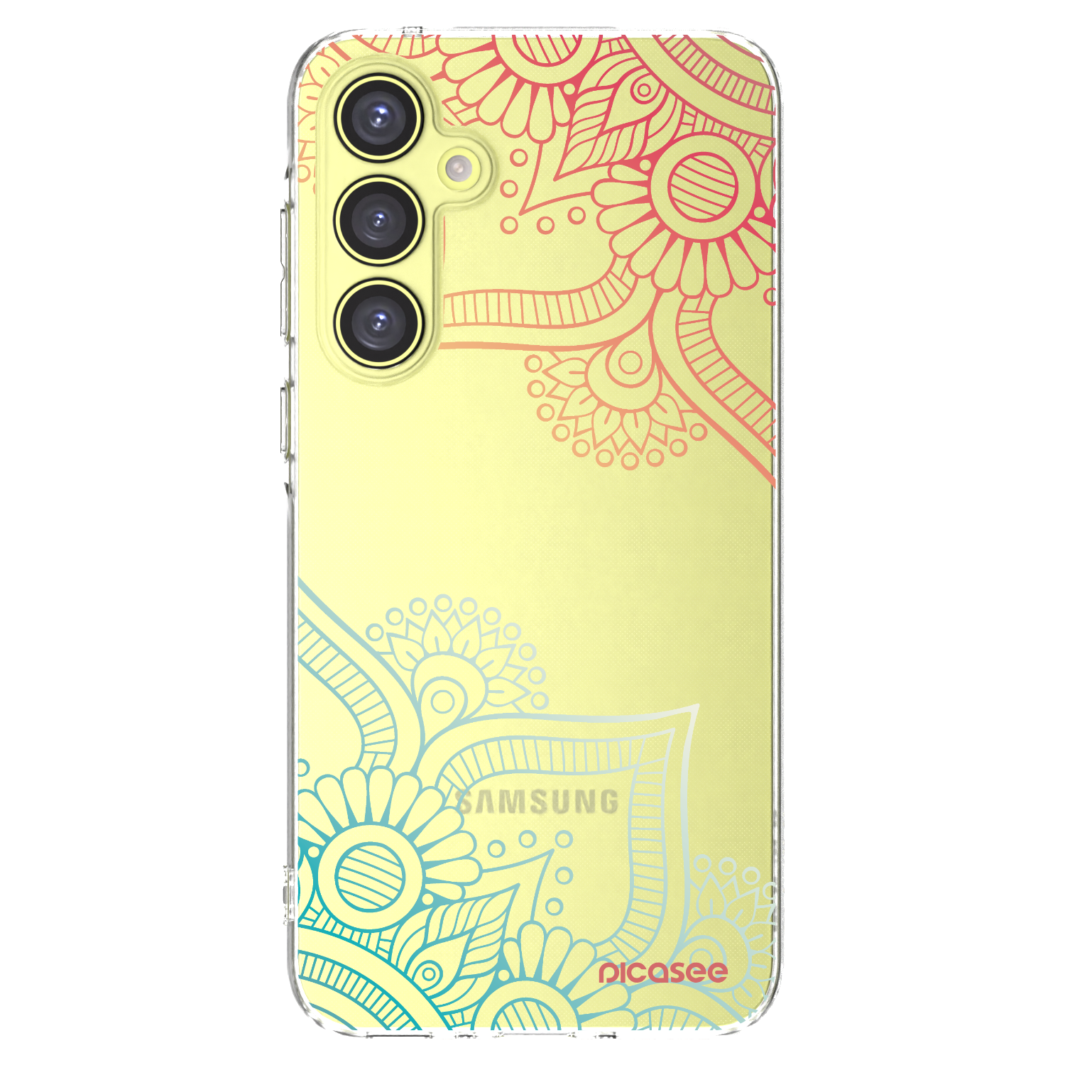 Picasee διαφανής θήκη σιλικόνης Samsung Galaxy A35 5G A356B - Flowers pattern