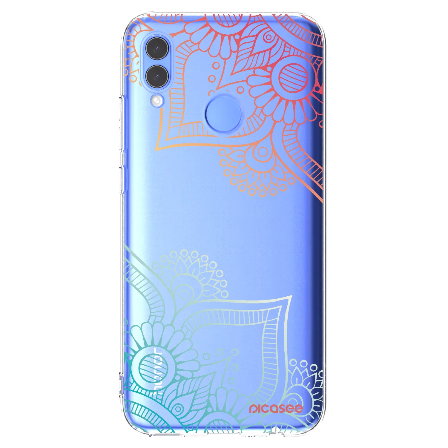 Picasee διαφανής θήκη σιλικόνης Huawei P Smart 2019 - Flowers pattern