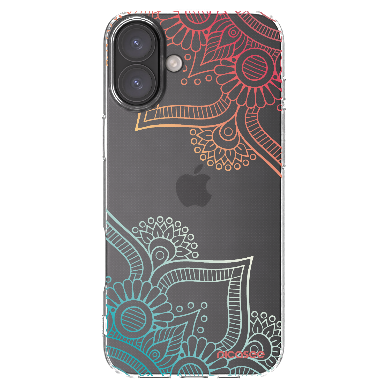 Picasee διαφανής θήκη σιλικόνης Apple iPhone 16 Plus - Flowers pattern