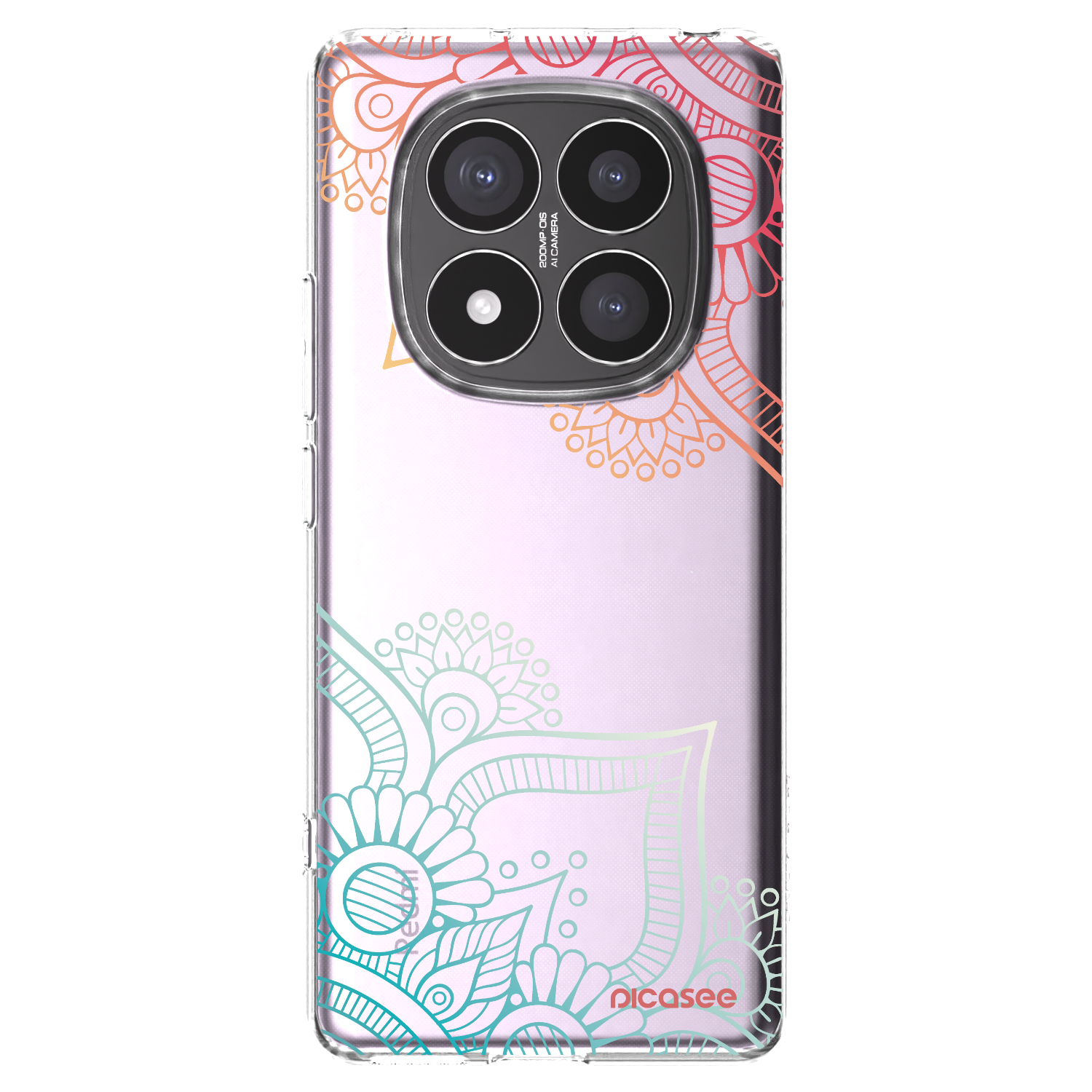 Picasee διαφανής θήκη σιλικόνης Xiaomi Redmi Note 14 Pro+ 5G - Flowers pattern
