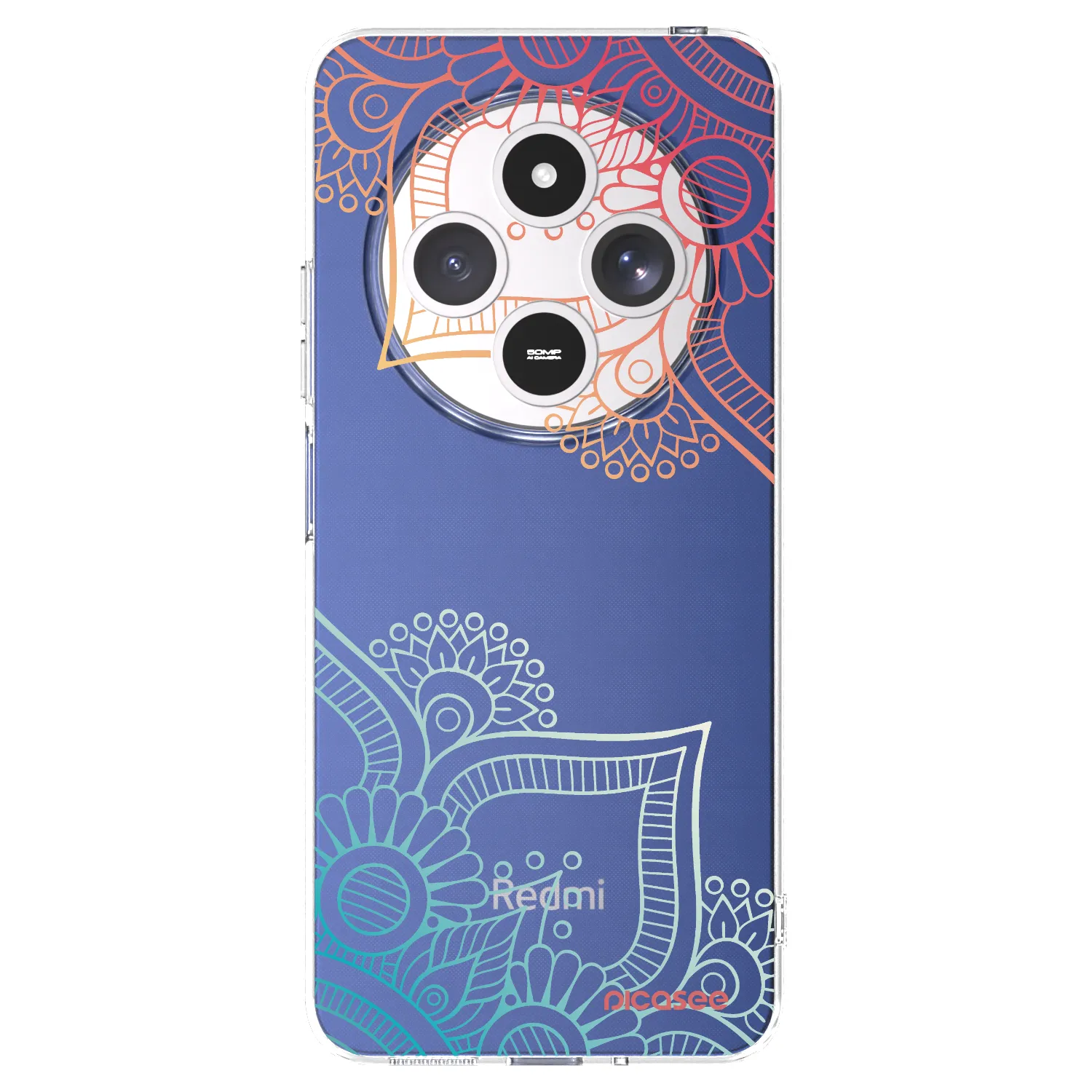 Picasee διαφανής θήκη σιλικόνης Xiaomi Redmi 14C - Flowers pattern