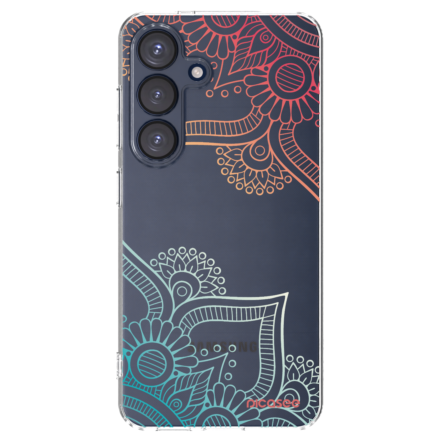 Picasee διαφανής θήκη σιλικόνης Samsung Galaxy S25 5G - Flowers pattern