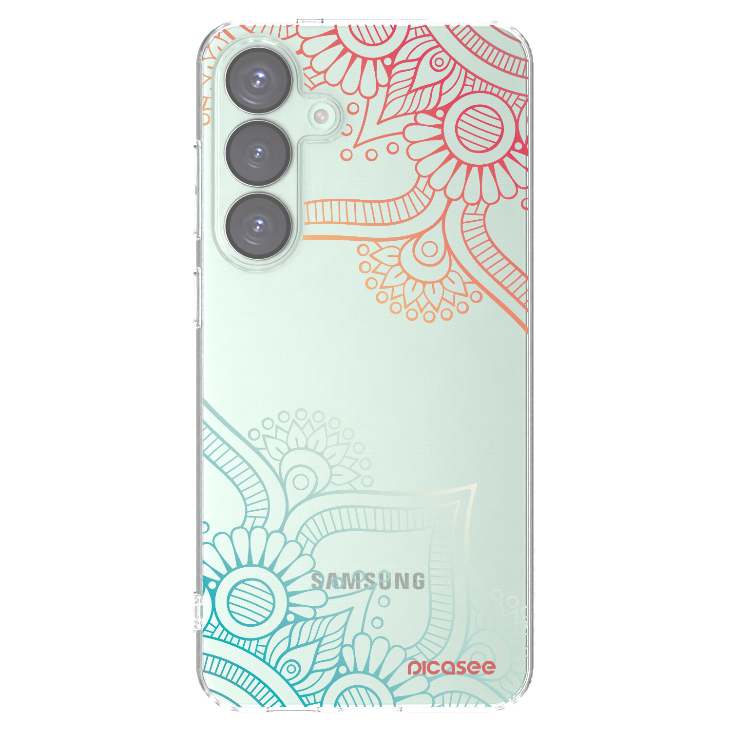 Picasee διαφανής θήκη σιλικόνης Samsung Galaxy S25+ 5G - Flowers pattern