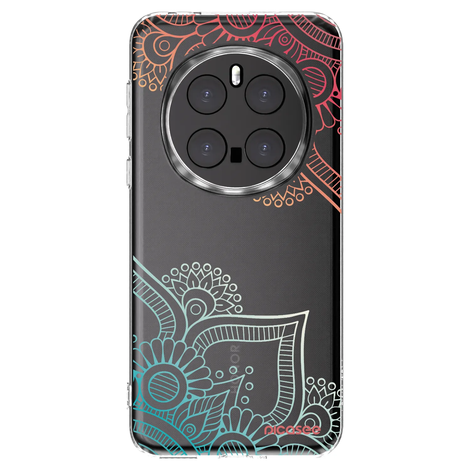 Picasee διαφανής θήκη σιλικόνης Honor Magic7 Pro 5G - Flowers pattern