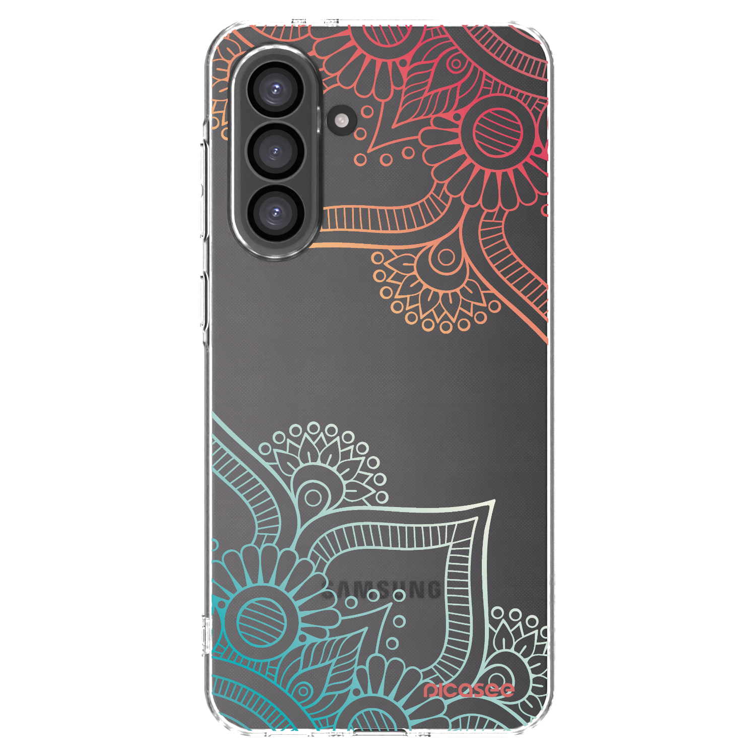 Picasee διαφανής θήκη σιλικόνης Samsung Galaxy A36 5G - Flowers pattern