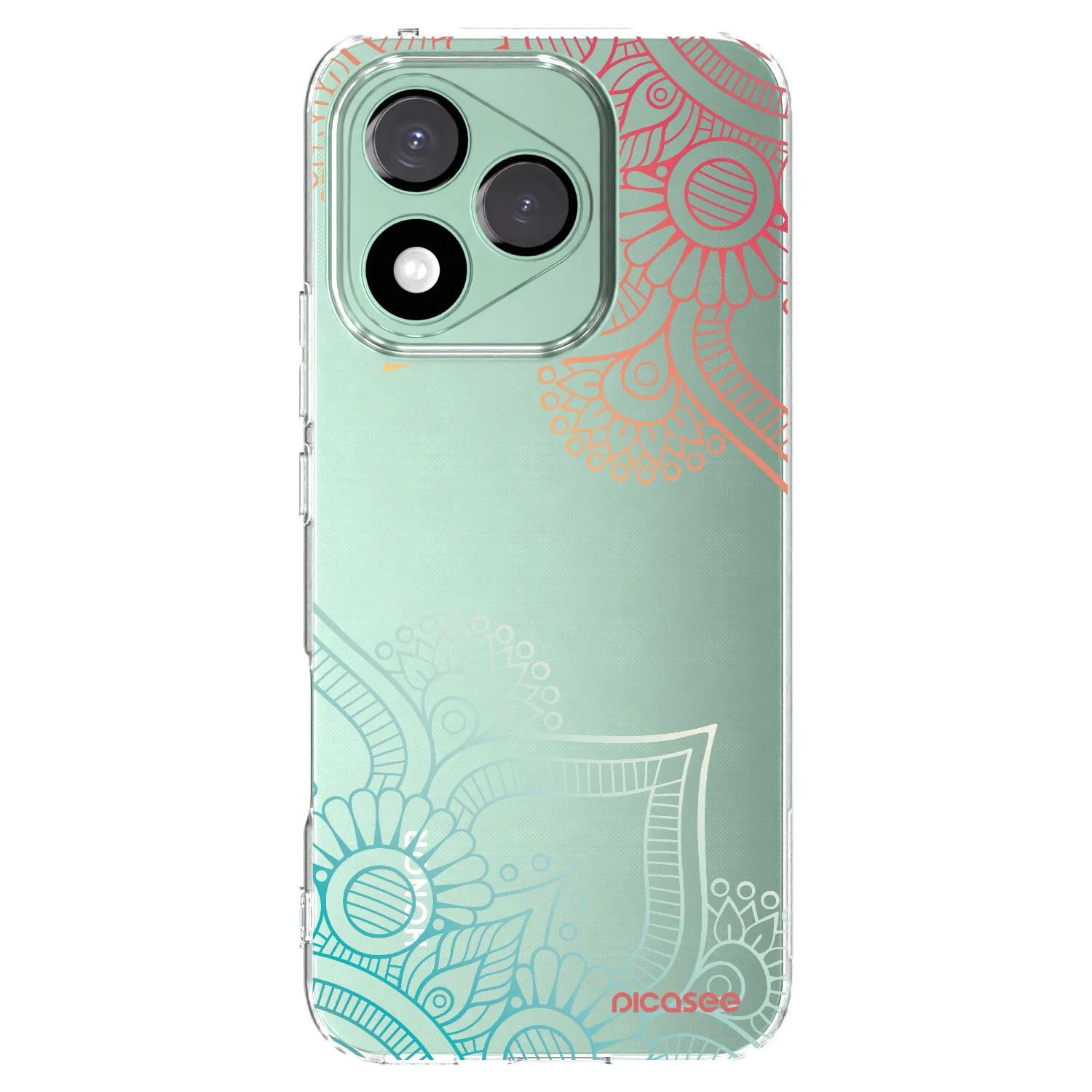 Picasee διαφανής θήκη σιλικόνης Honor 400 Lite 5G - Flowers pattern