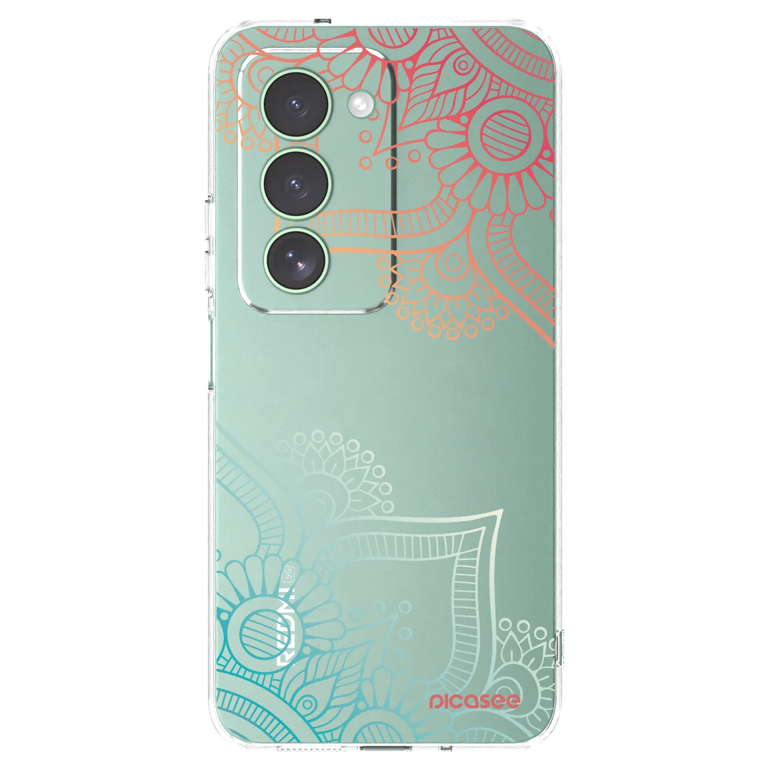 Picasee διαφανής θήκη σιλικόνης Xiaomi Redmi 15 5G - Flowers pattern