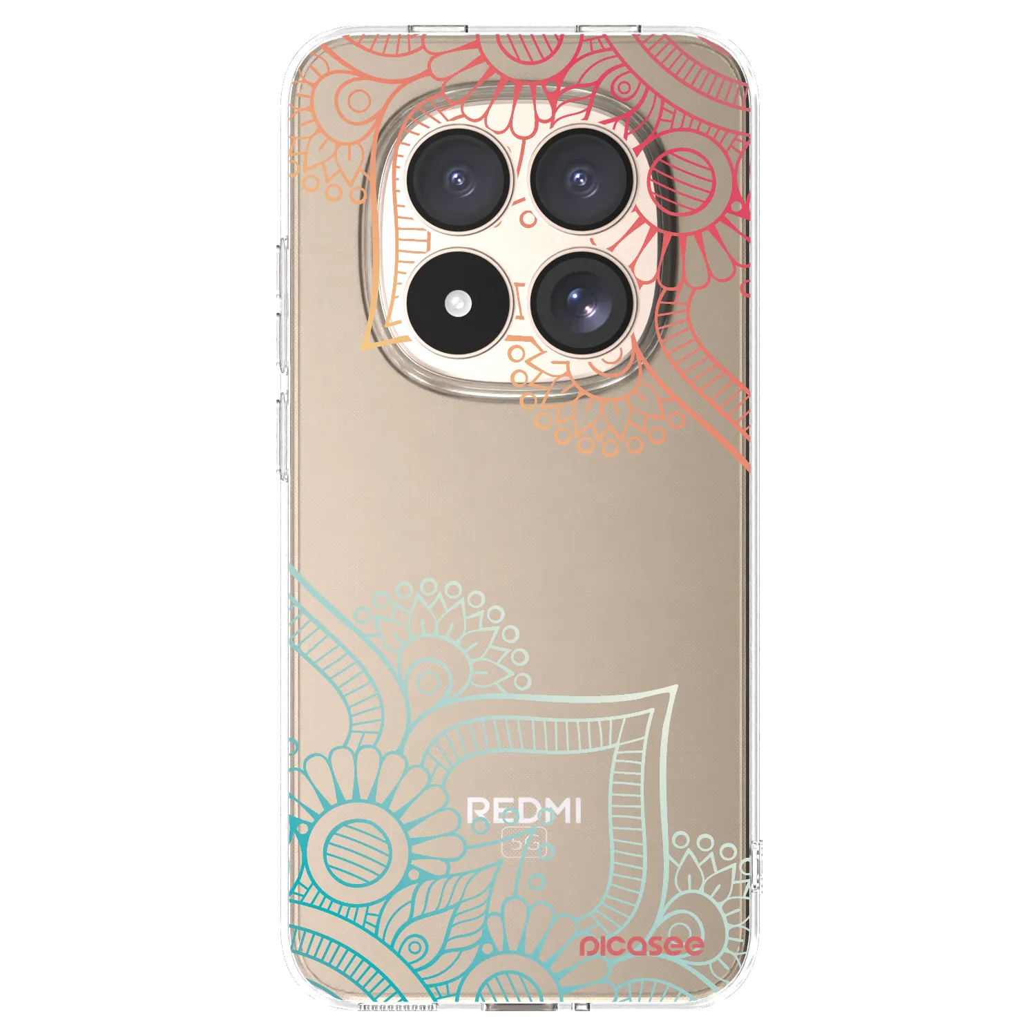 Picasee διαφανής θήκη σιλικόνης Xiaomi Redmi Note 15 Pro 4G - Flowers pattern