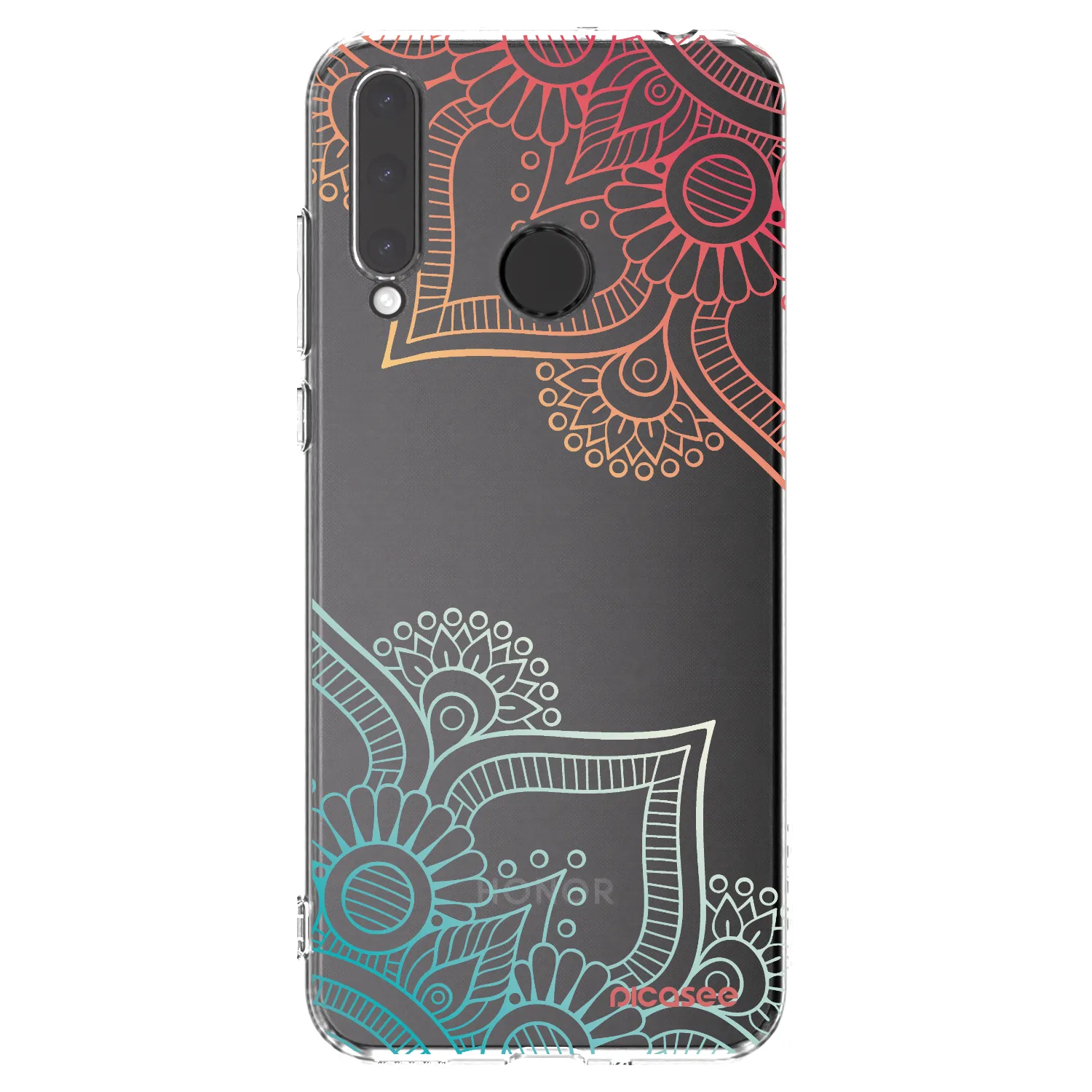 Picasee διαφανής θήκη σιλικόνης Honor 20 Lite - Flowers pattern
