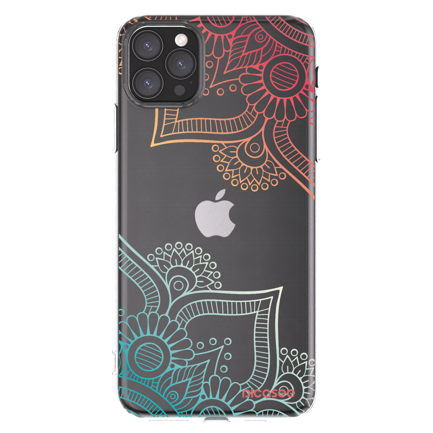 Picasee διαφανής θήκη σιλικόνης Apple iPhone 11 Pro Max - Flowers pattern